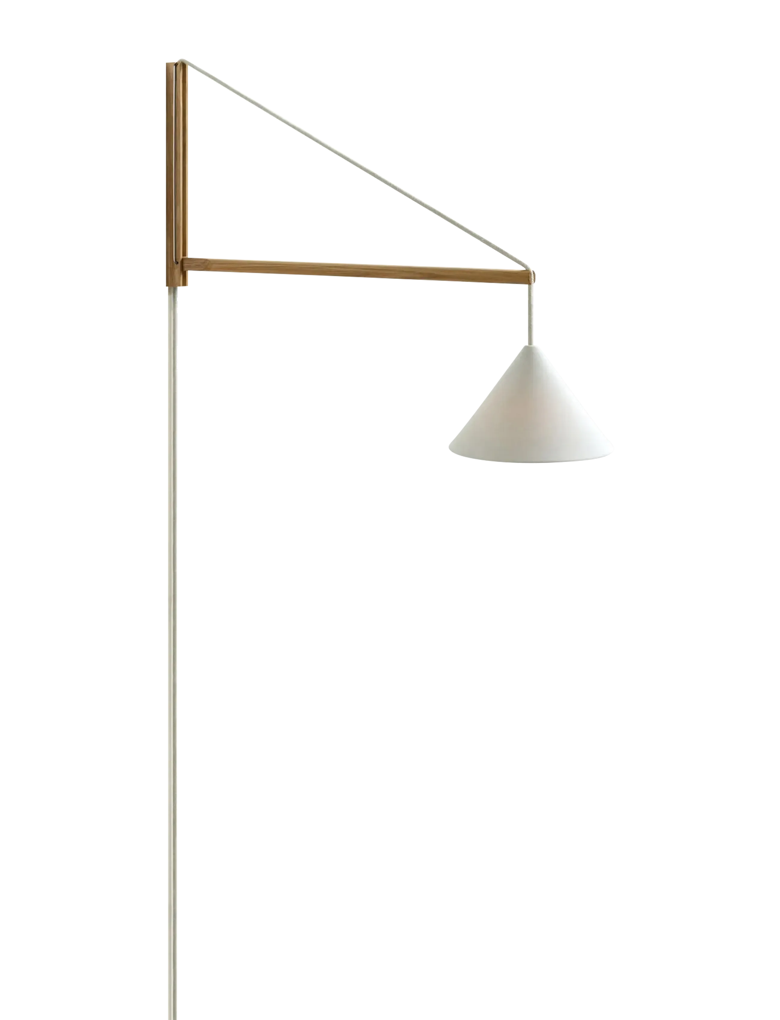 MOEBE Suspended Wall Lamp, Oak, White (FSC 100 %) - Kampagne - OAK / white
