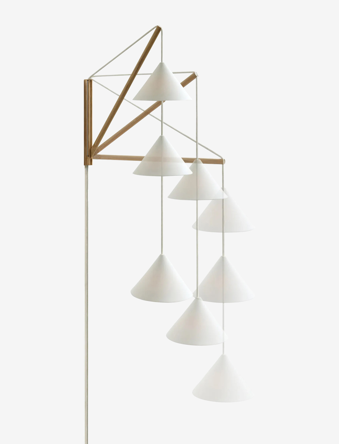 MOEBE - Suspended Wall Lamp, Oak, White (FSC 100 %) - oak - 1