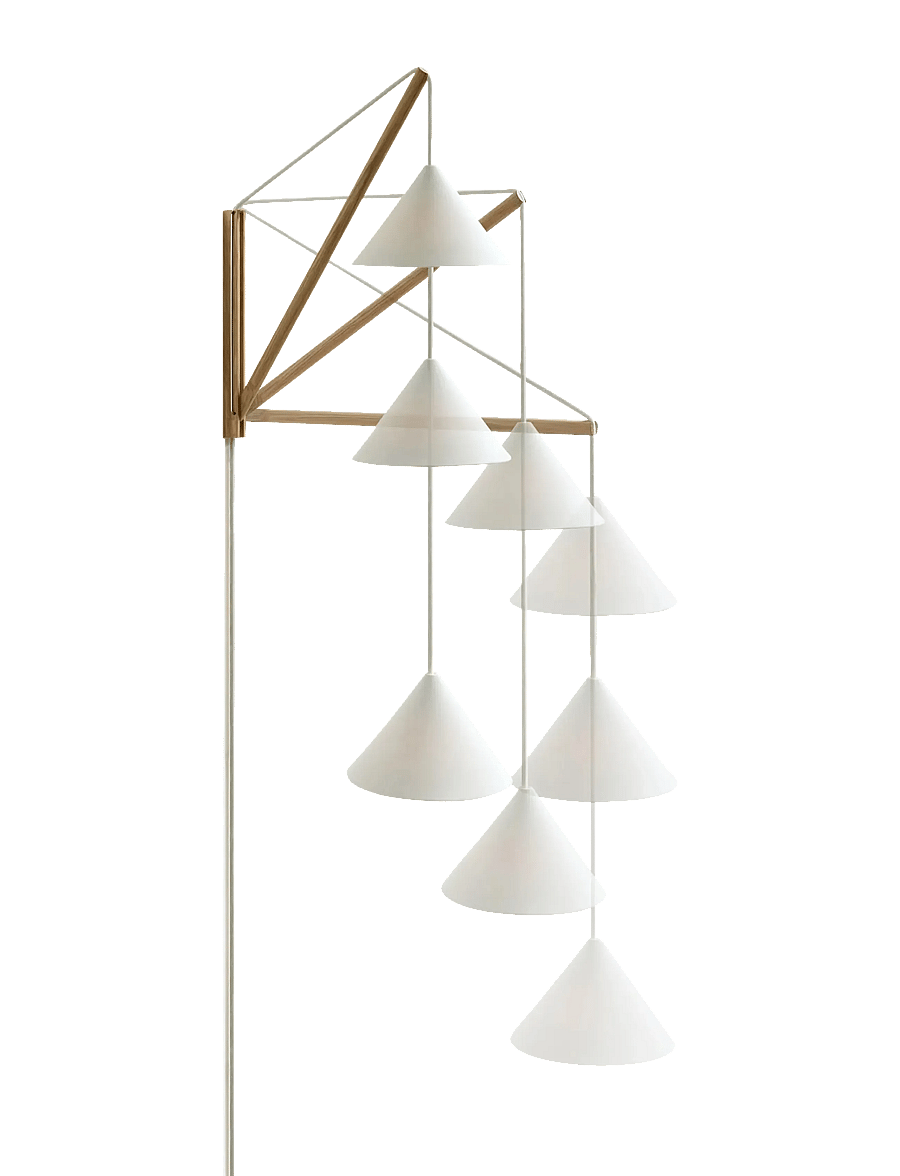 MOEBE - Suspended Wall Lamp, Oak, White (FSC 100 %) - wandleuchten - oak - 2