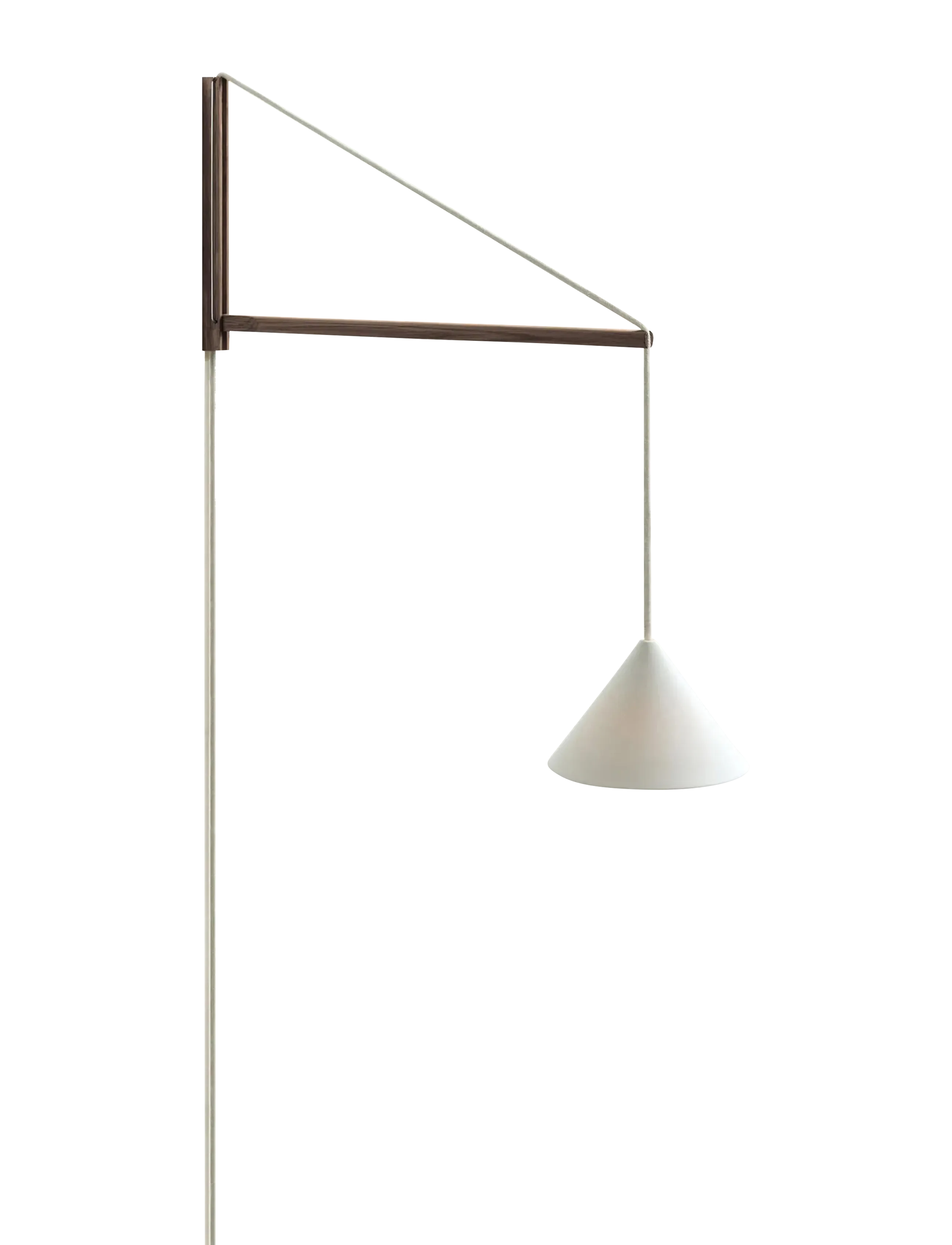 MOEBE Suspended Wall Lamp, Smoked Oak, White (FSC 100 %) - New Arrivals - SMOKED OAK / white