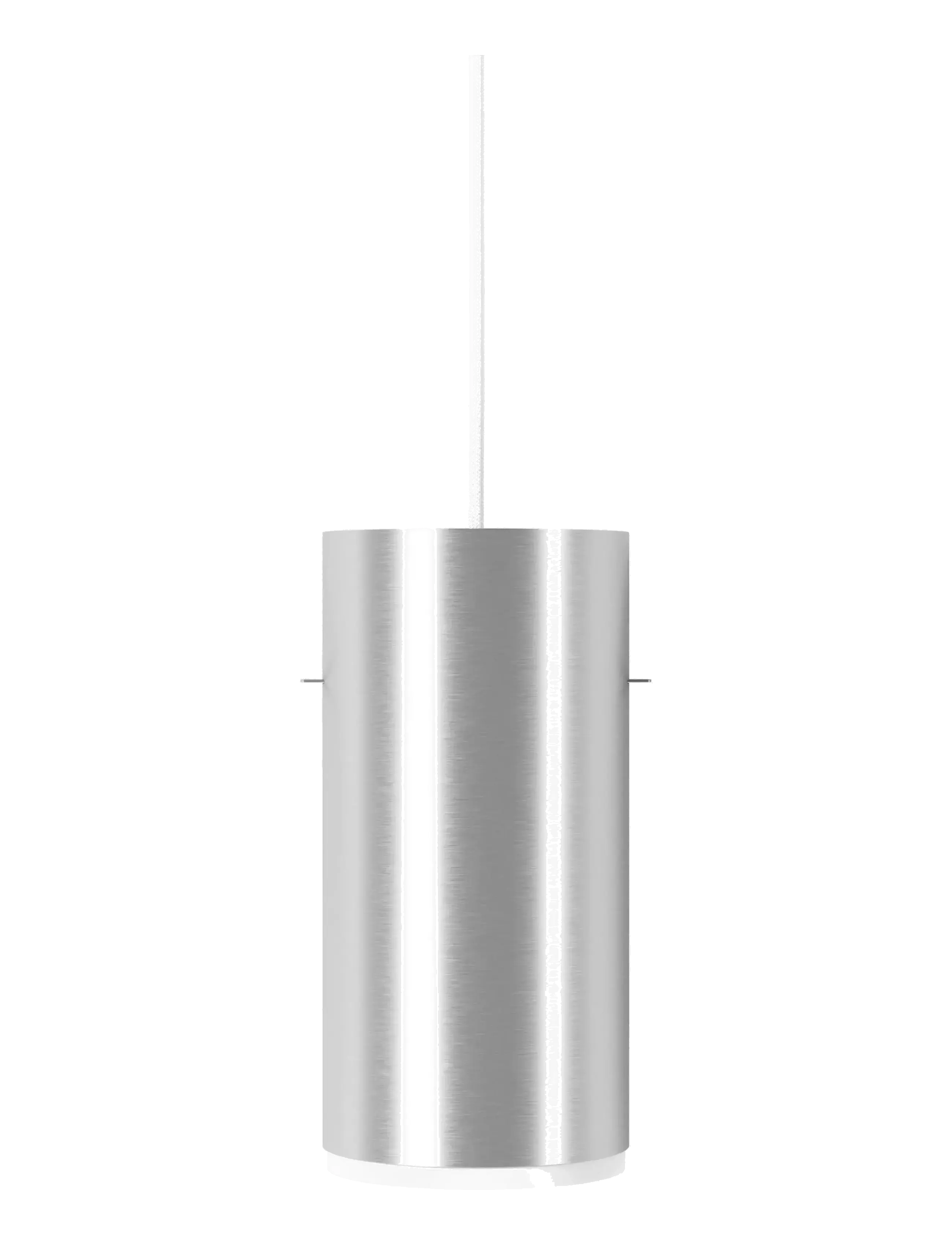 MOEBE Tube Pendant, Brushed Aluminium, Large, Pendellampe, Sølv, Str: 14X8CM