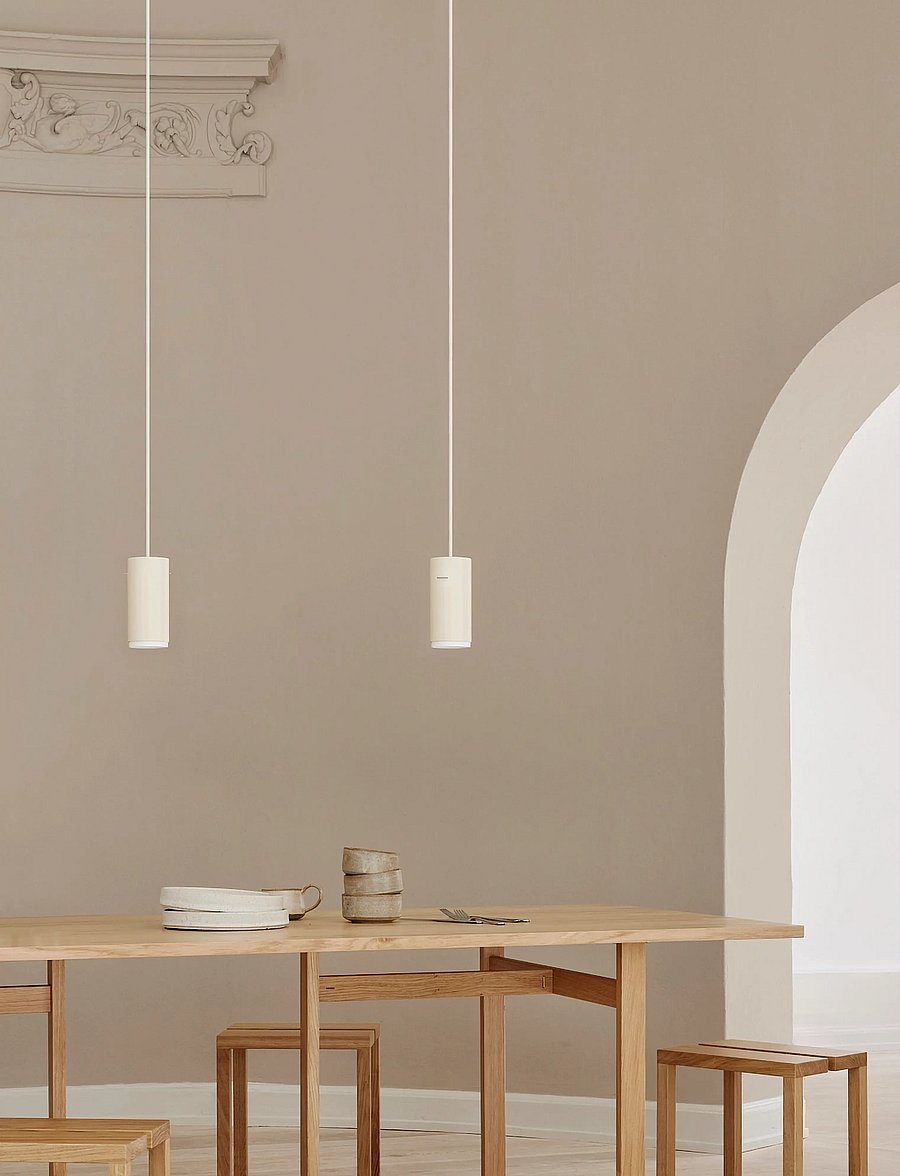 MOEBE - Tube Pendant, Beige, Small - rippvalgustid - beige - 0