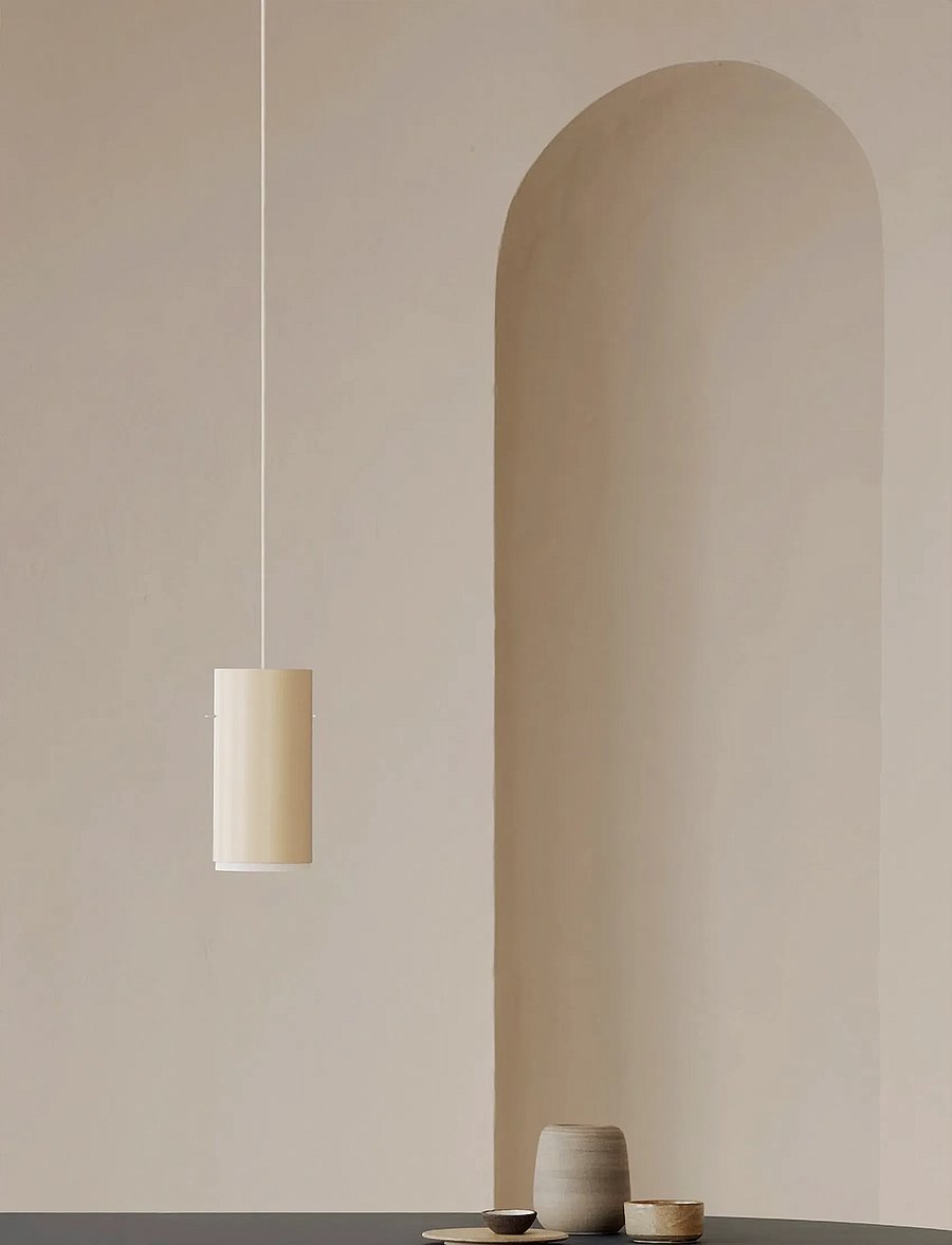 MOEBE - Tube Pendant, Beige, Small - rippvalgustid - beige - 2