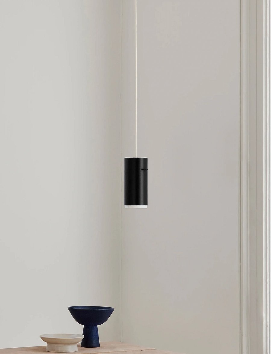 MOEBE - Tube Pendant, Black, Small - rippvalgustid - black - 0