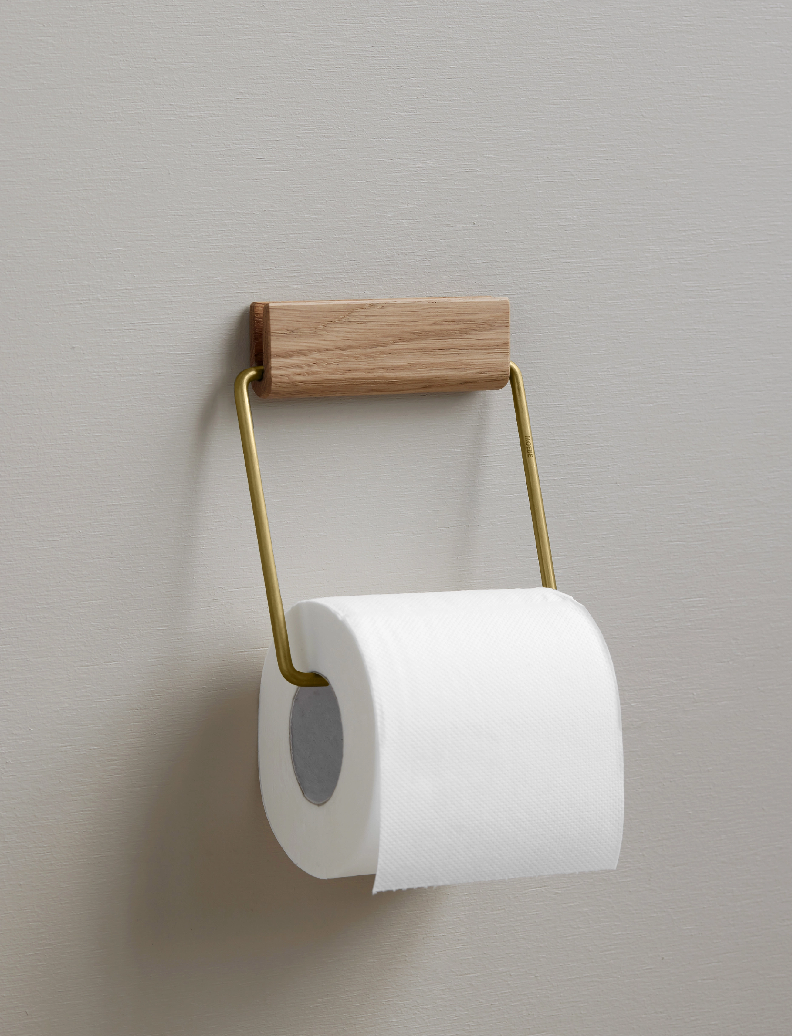 MOEBE Toiletrollholder, 1.5X12X14 cm x 14, Bathroom Interior, Gold - Toilet Holders & Hocks, Homeware