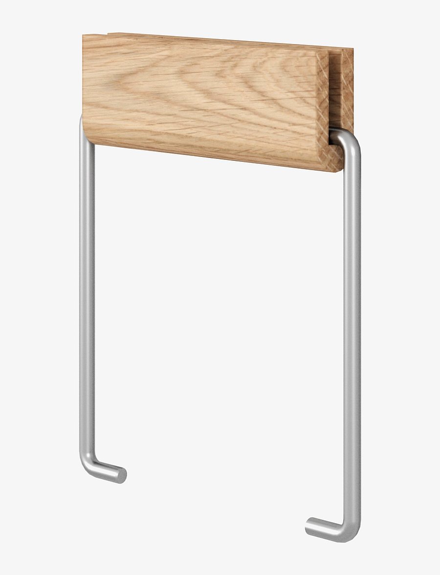 MOEBE - TOILETROLLHOLDER - riputuskonksud ja nagid - oak/steel - 1