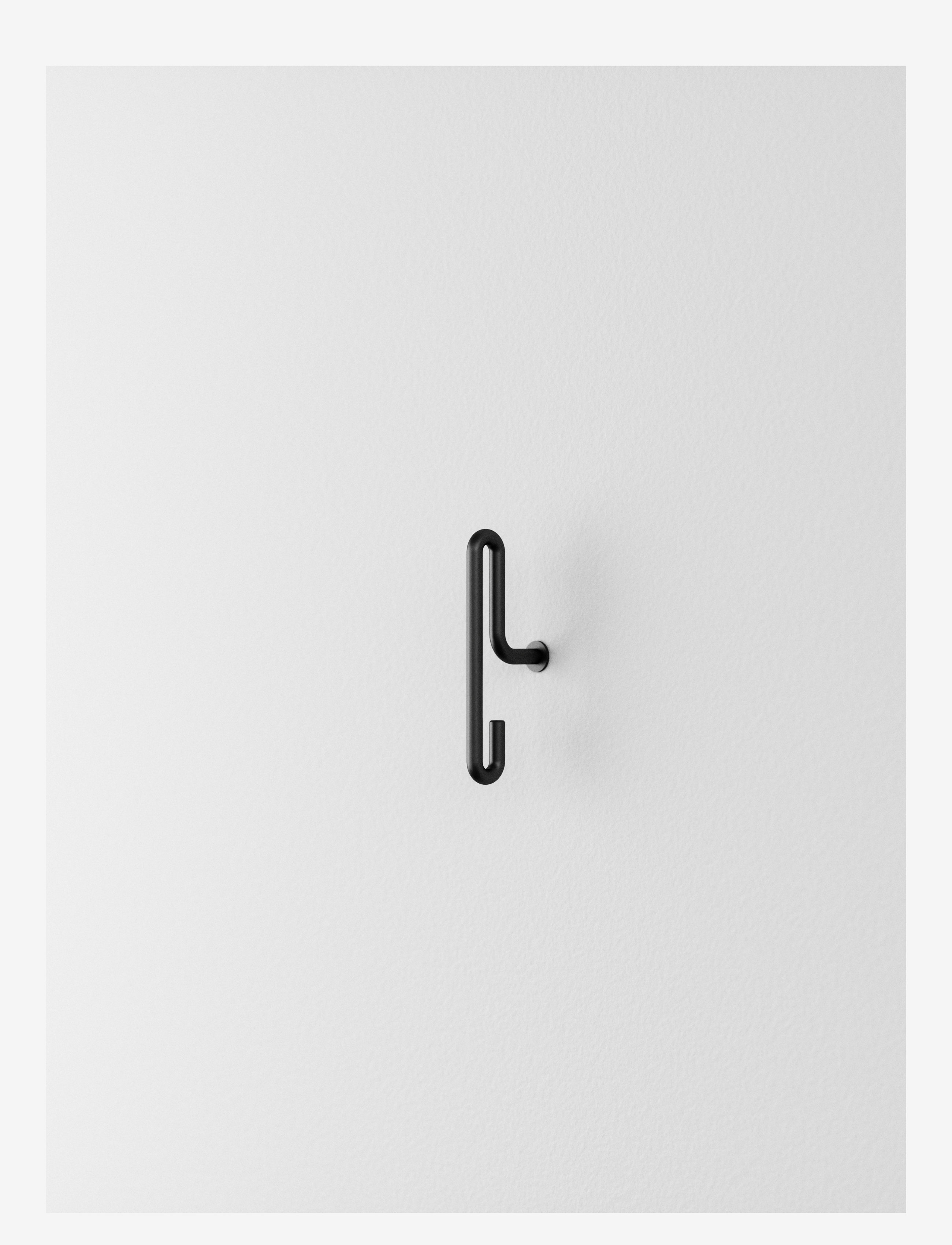 Wall hooks small 2-pack - BLACK