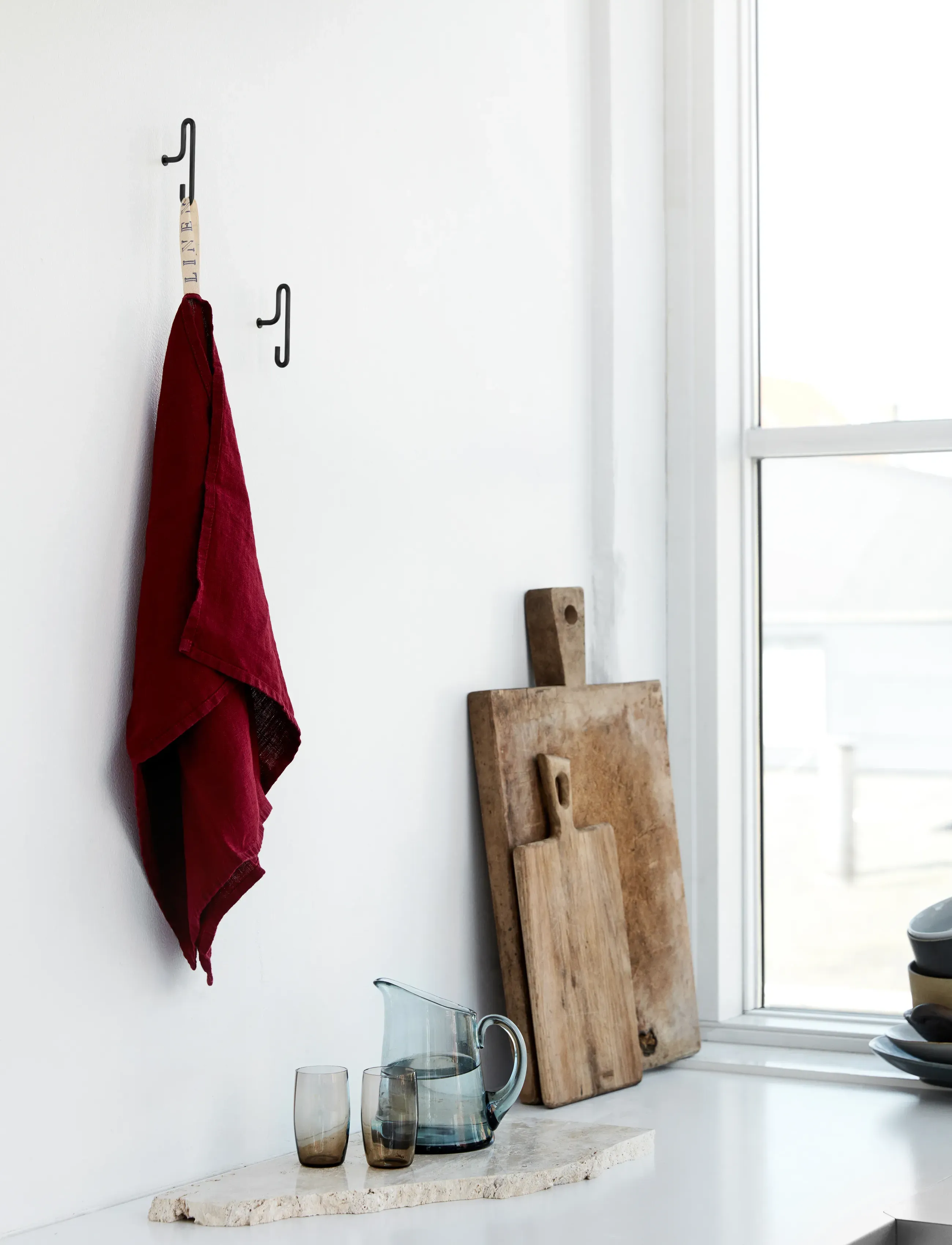 MOEBE Wall Hooks Small 2-Pack, One Size, & Knobs, Schwarz - Hooks, Homeware