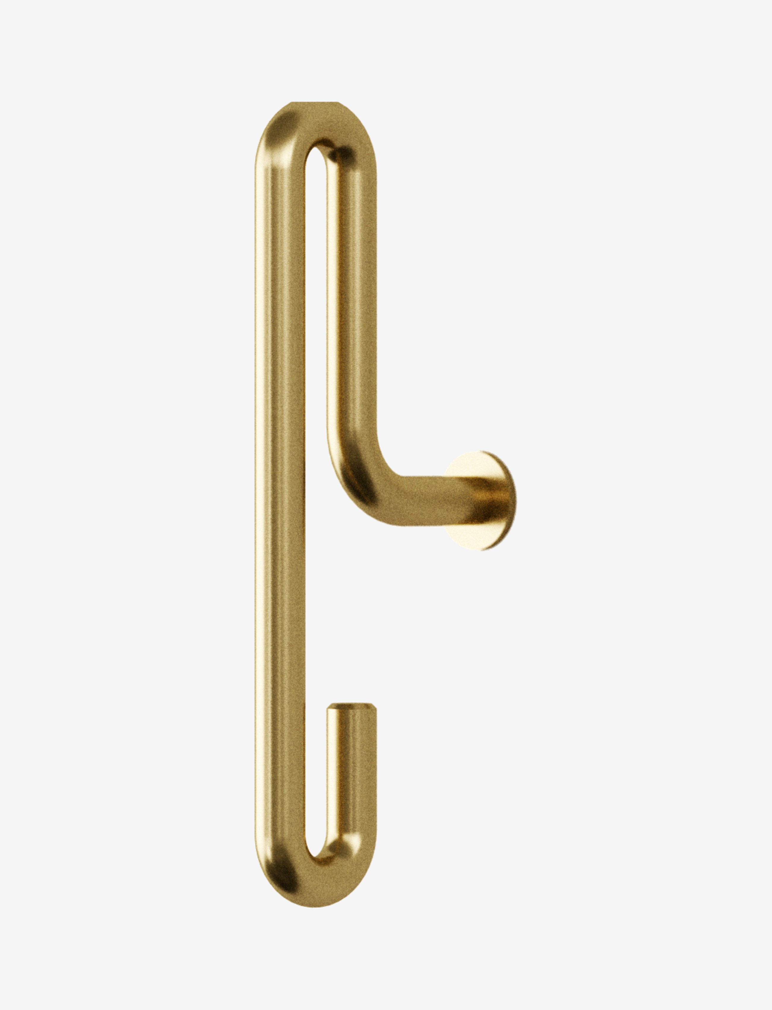 MOEBE Wall Hooks Small 2-Pack, Krog, Guld, Str: ONE SIZE