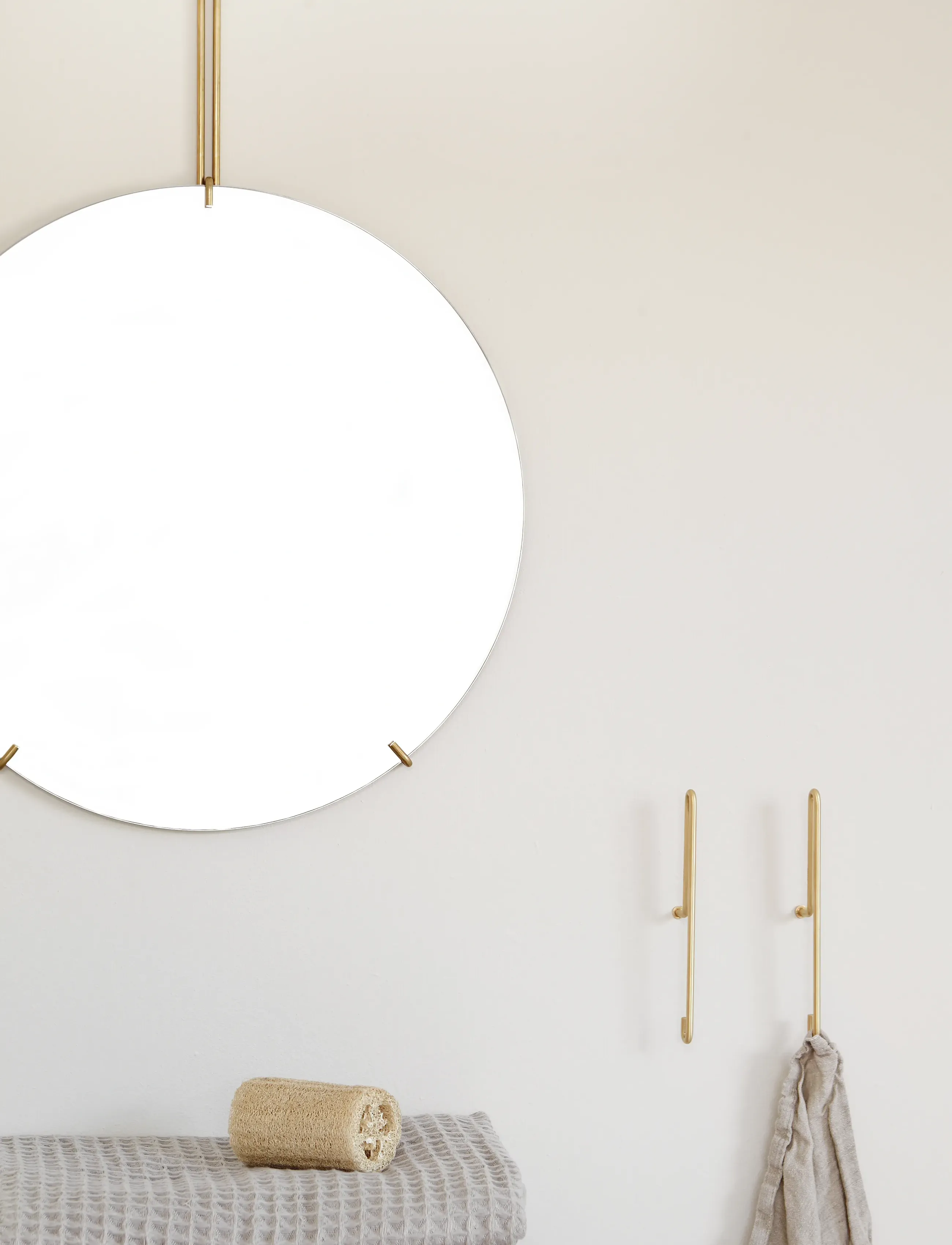 MOEBE Wall Hooks Small 2-Pack, One Size, & Knobs, Gold - Hooks, Homeware