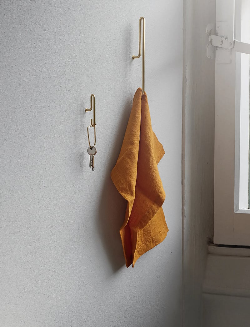 MOEBE - Wall hooks small 2-pack - konksud - gold - 2