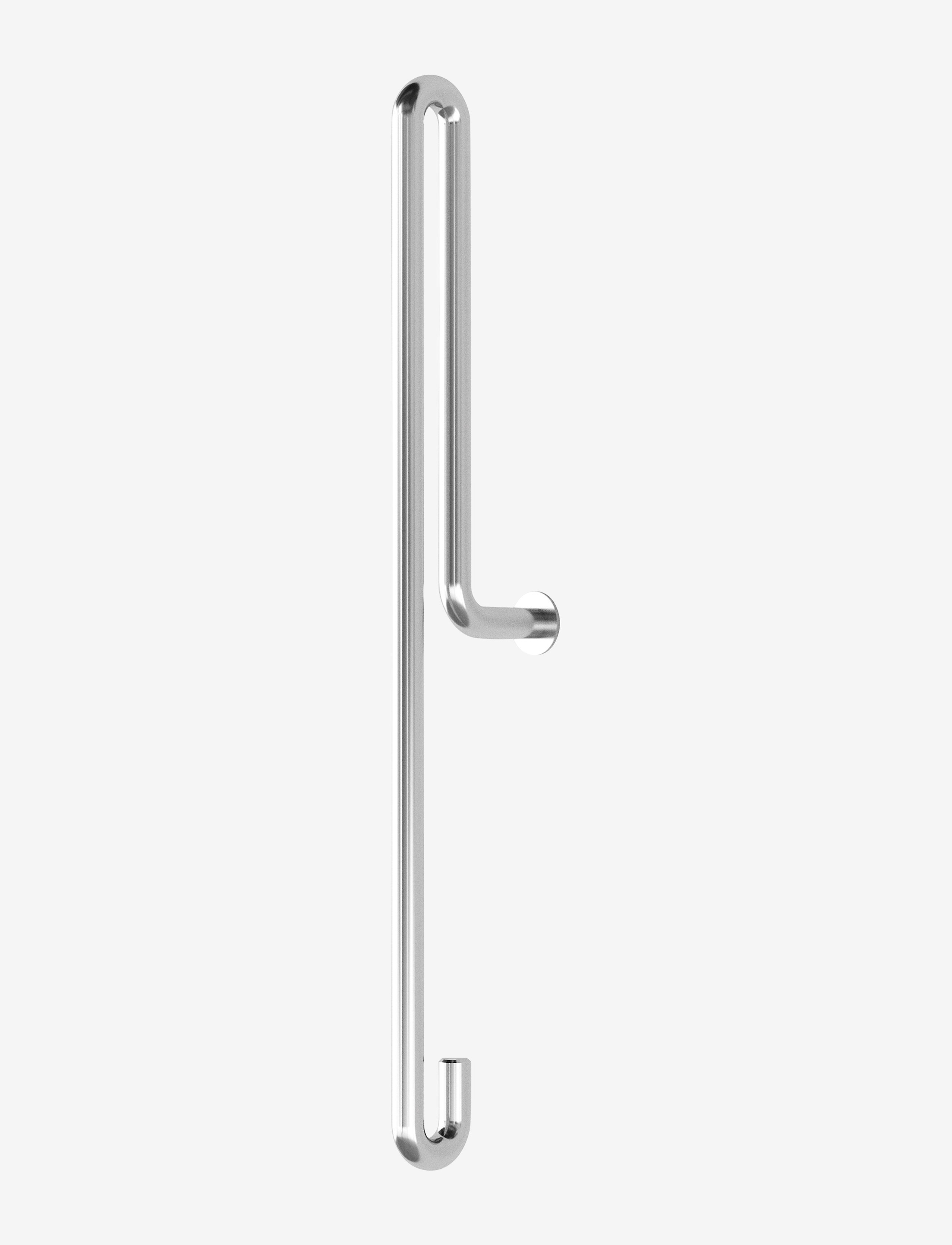 MOEBE Wall Hook, Stainless Steel, Large, Krog, Sølv, Str: 20X7CM