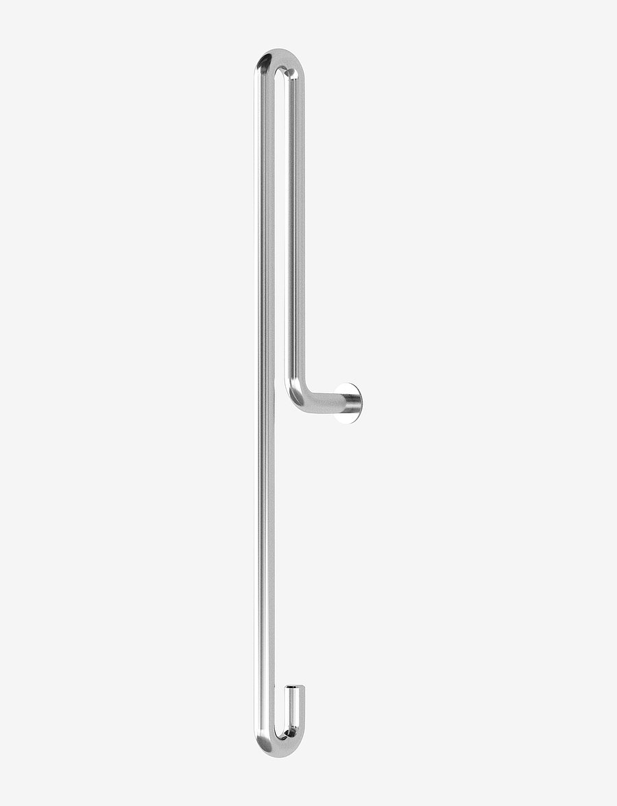 MOEBE - Wall Hook, Stainless Steel, Large - haken - chrome - 1