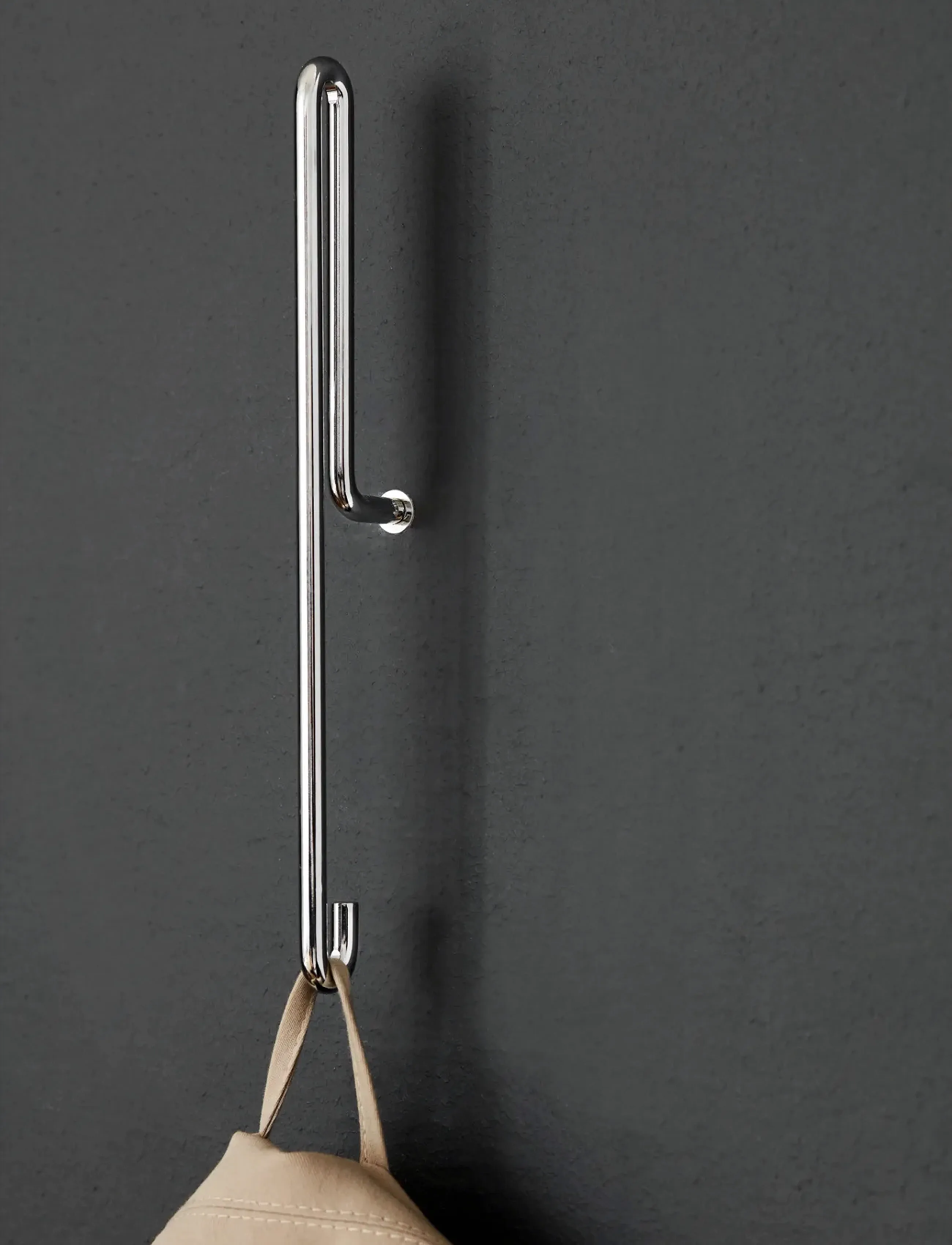 MOEBE Wall Hook, Stainless Steel, Small (X2), 7.9X6.7 cm, Hooks & Knobs, Silber - Hooks, Homeware