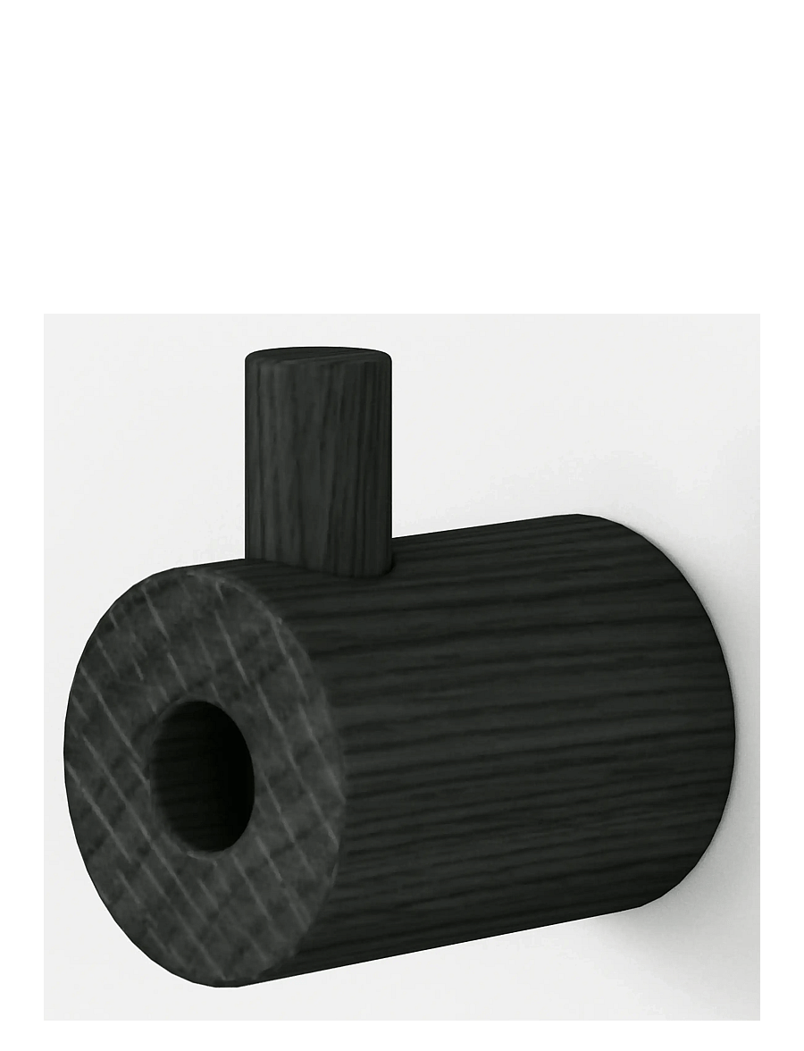 MOEBE - WOODEN WALL HOOK - konksud - black - 0