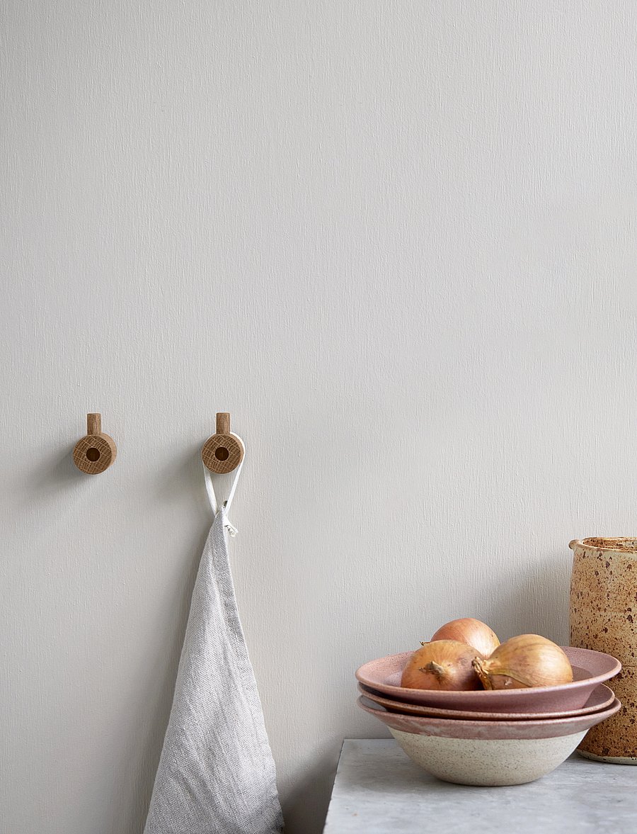 MOEBE - WOODEN WALL HOOK - haken - oak - 2