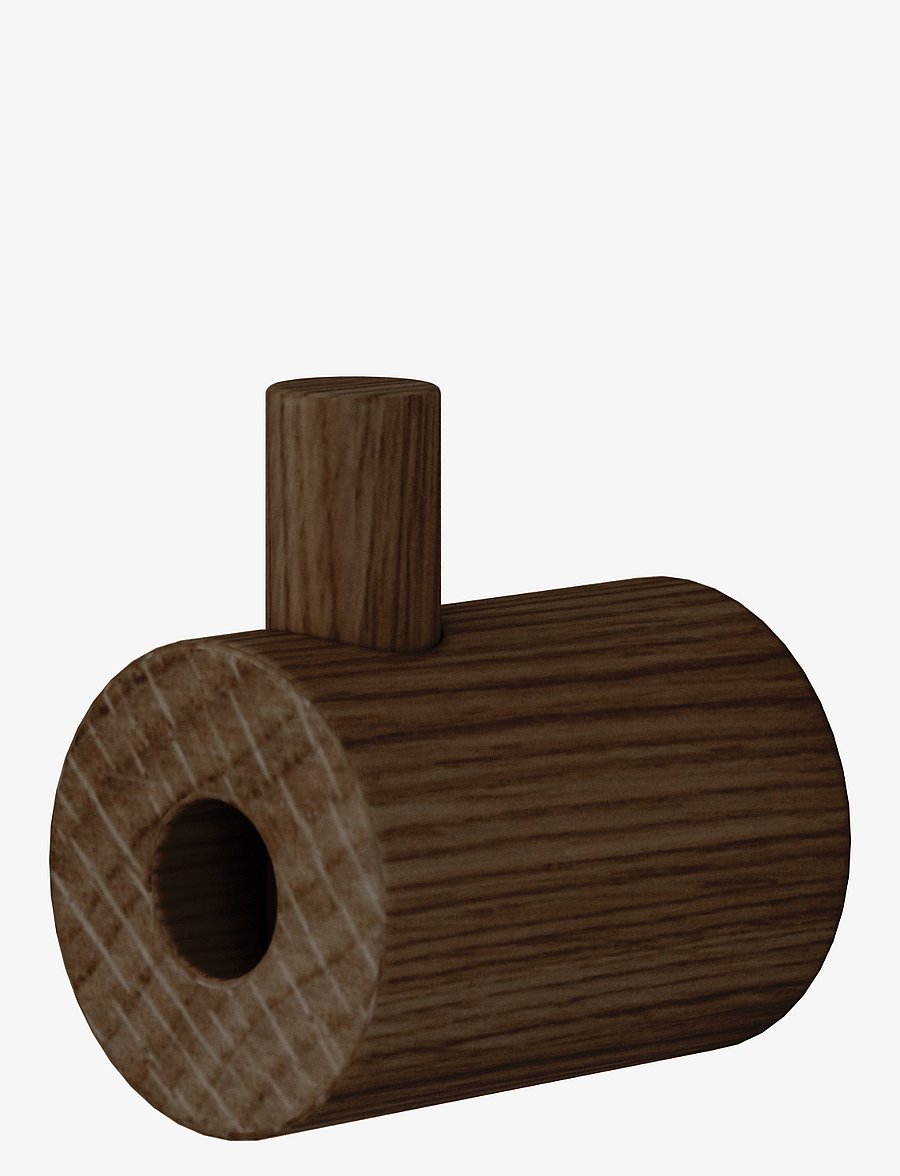 MOEBE - WOODEN WALL HOOK - konksud - smoked oak - 1