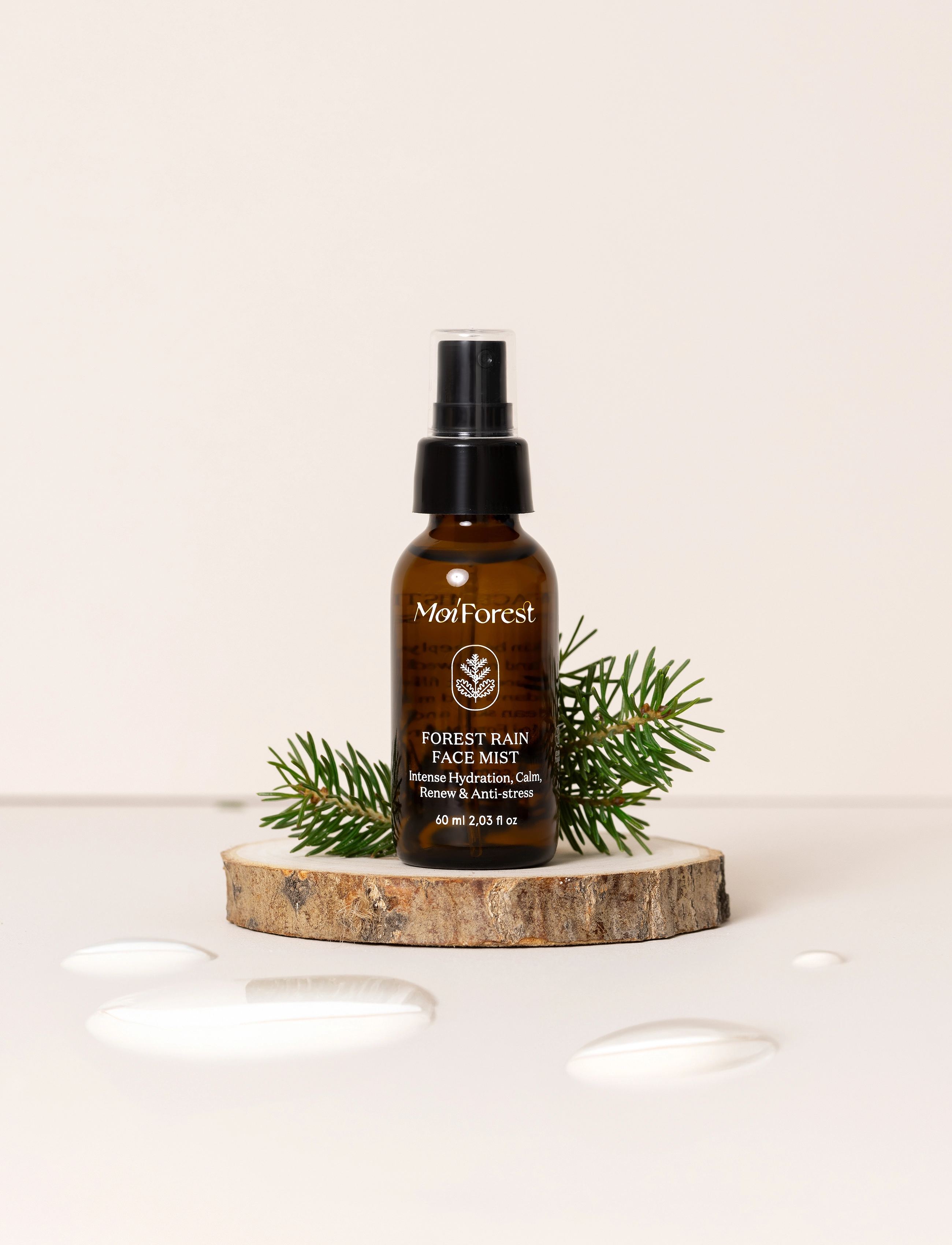 Moi Forest Moi Forest Forest Rain Face Mist 60 ml, 60 ml, Nude, Rensemidler > Tonere, Dame