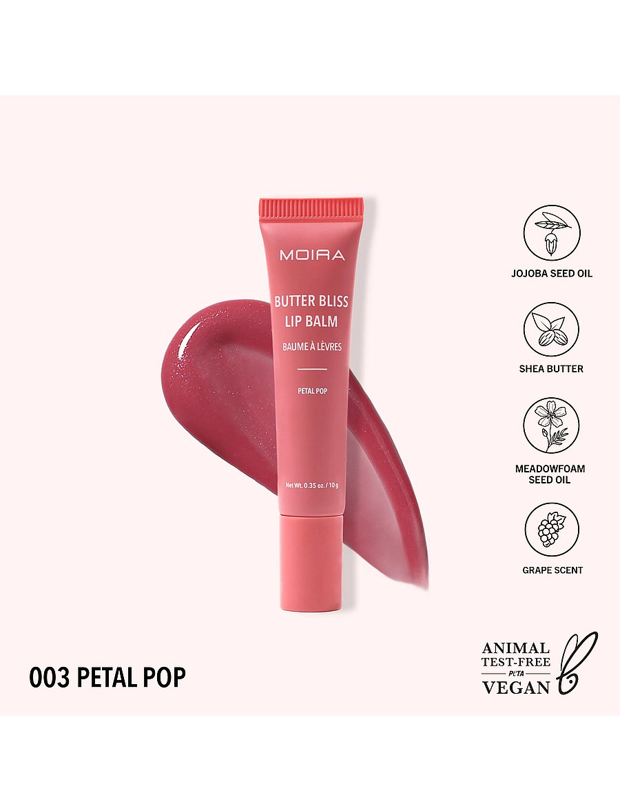Moira - MOIRA Butter Bliss Lip Balm - huulepalsamid - 003 petal pop - 2