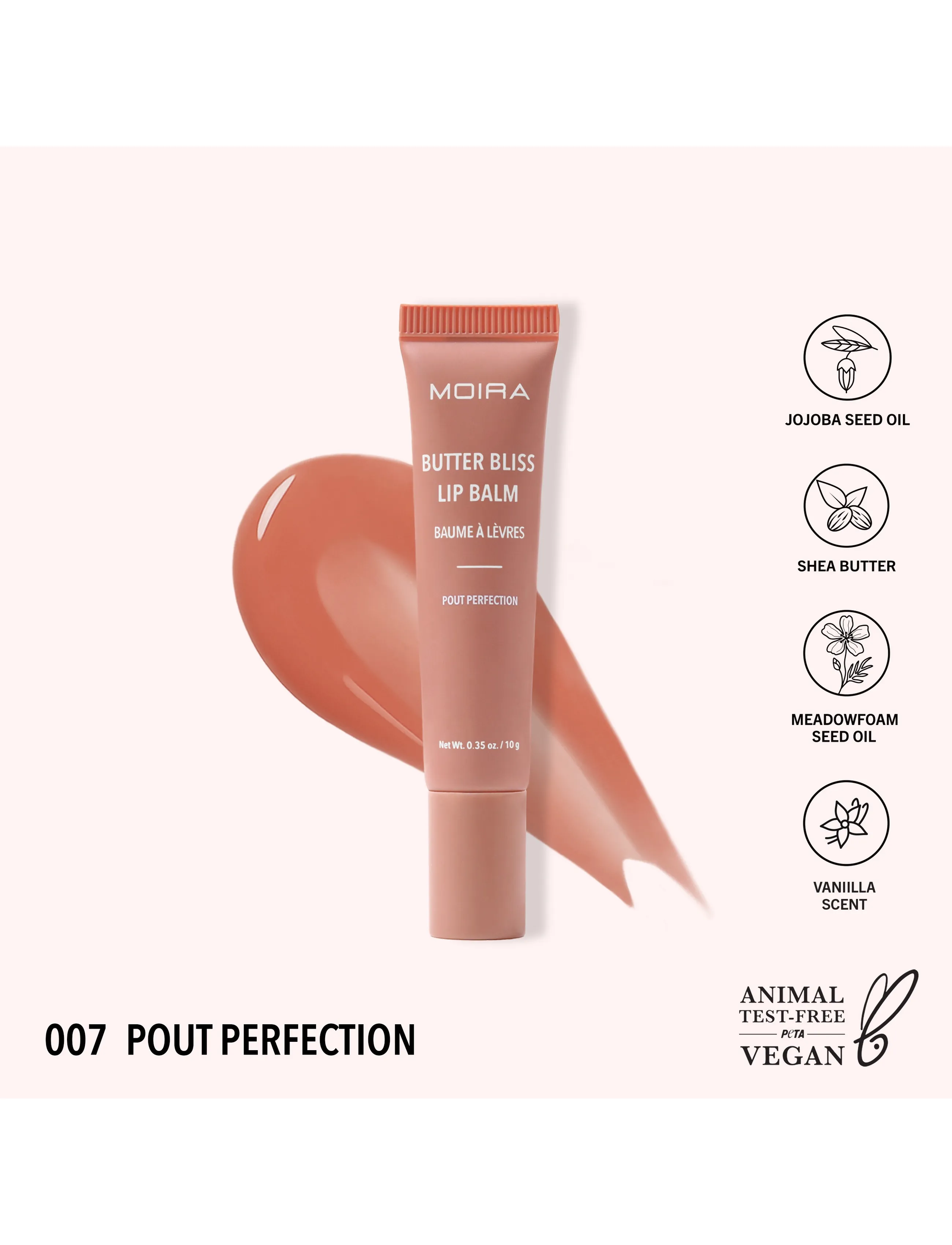 Moira - MOIRA Butter Bliss Lip Balm - huulepalsamid - 007 pout perfection - 2