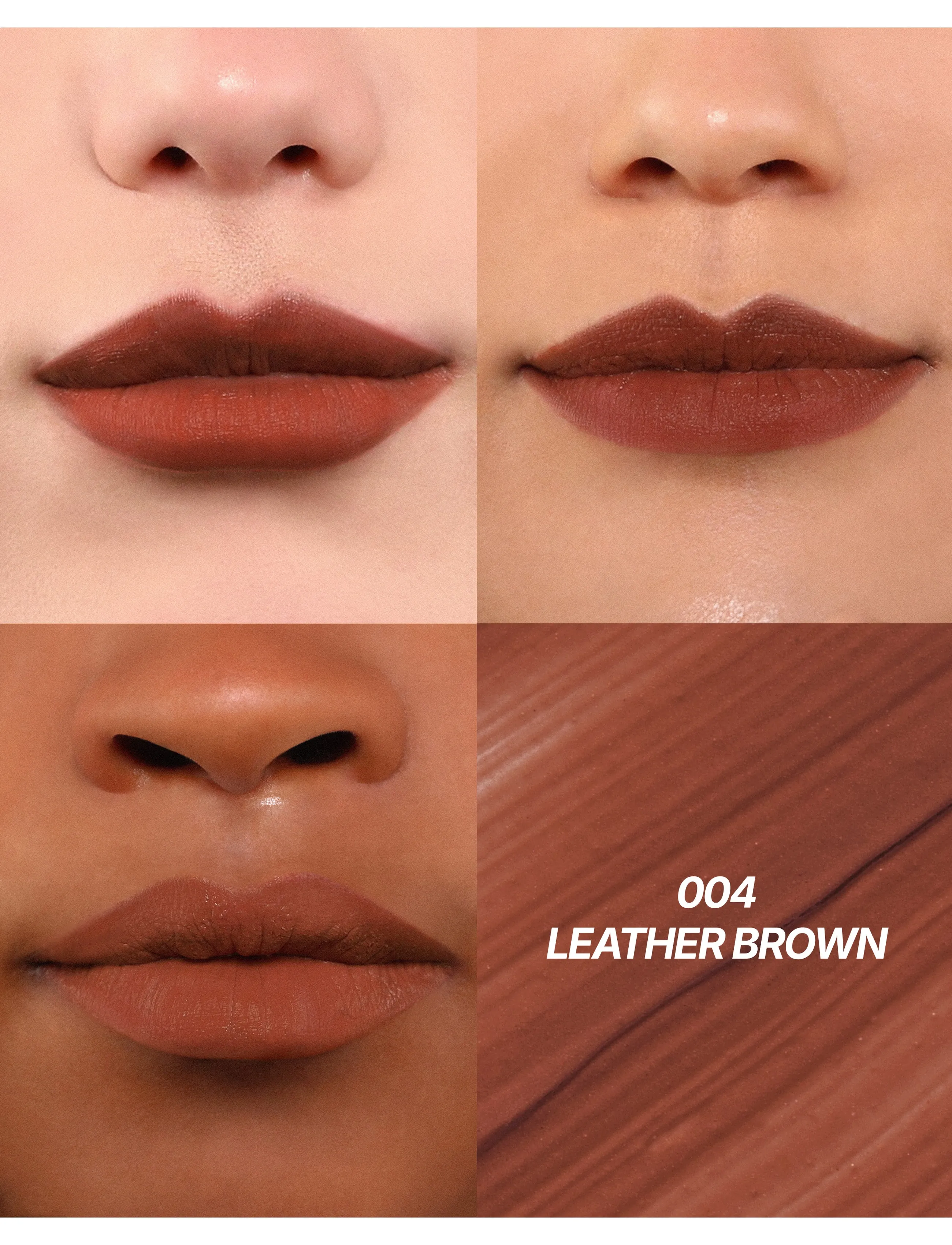 Moira - MOIRA Cushion Kiss Lip Cream - smink - 004 leather brown - 0