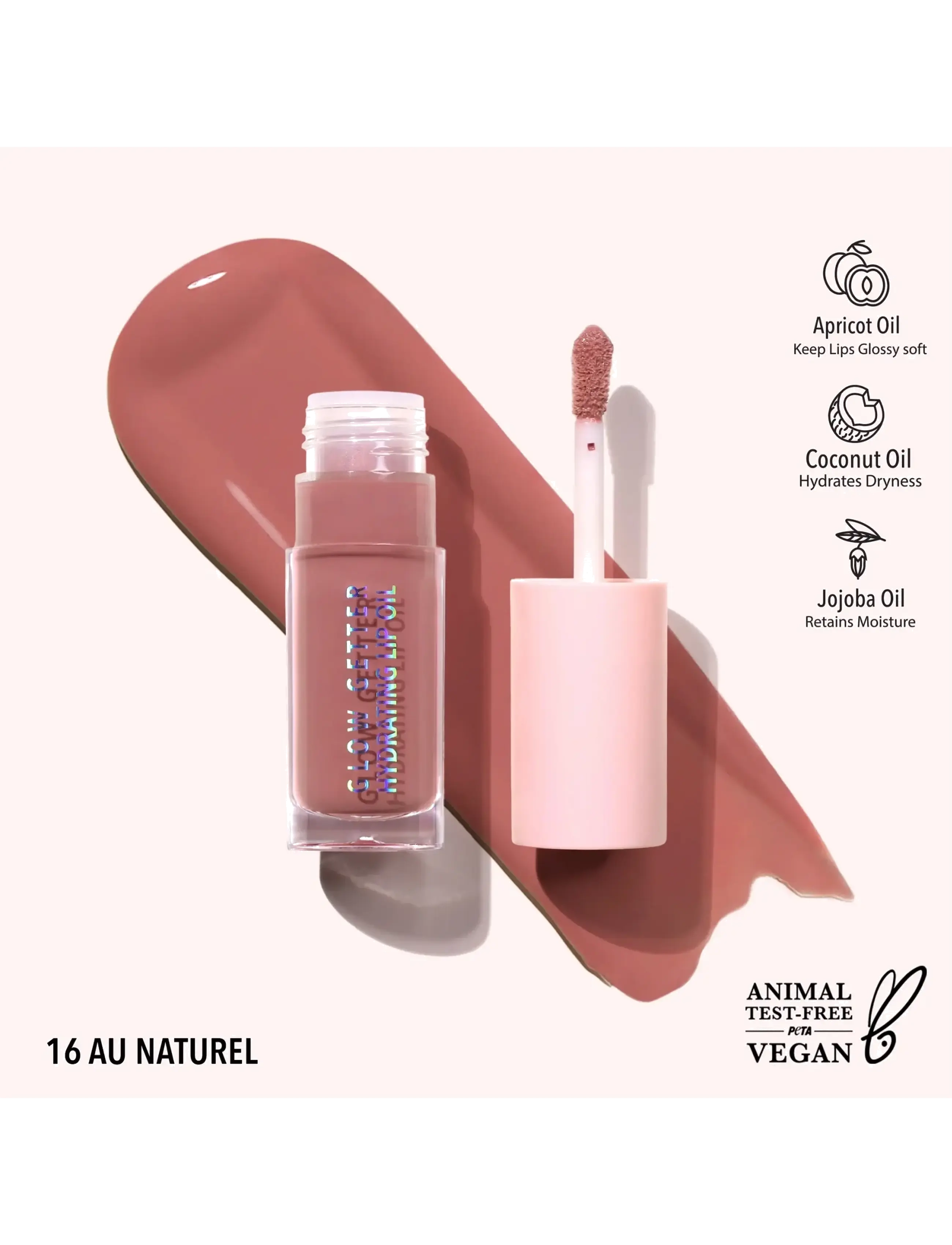 Moira - MOIRA Glow Getter Hydrating Oil - redo för date night - 016 au naturel - 2