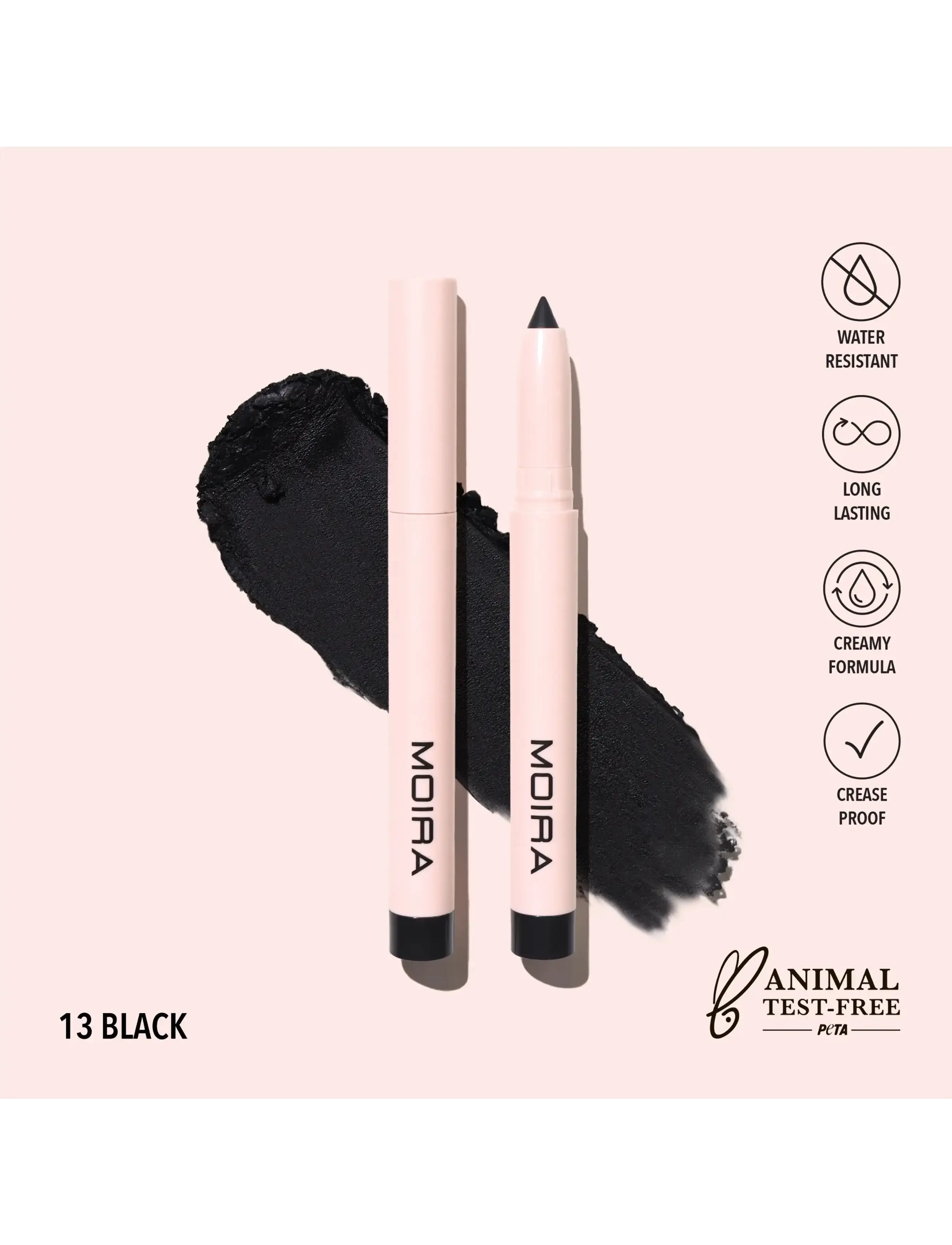 Moira - MOIRA At Glance Stick Shadow  - smink - 013 black - 2