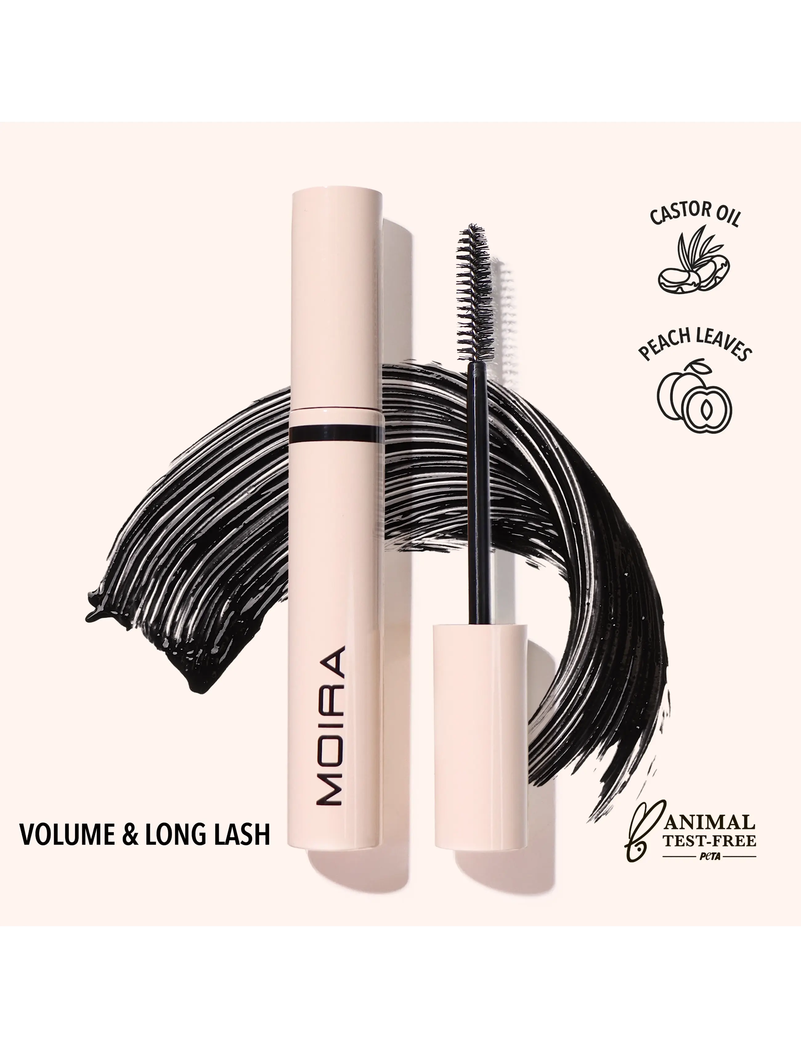 Moira - MOIRA Volume & Long Lash Mascara 001 - silmad ja kulmud - 001 - 1