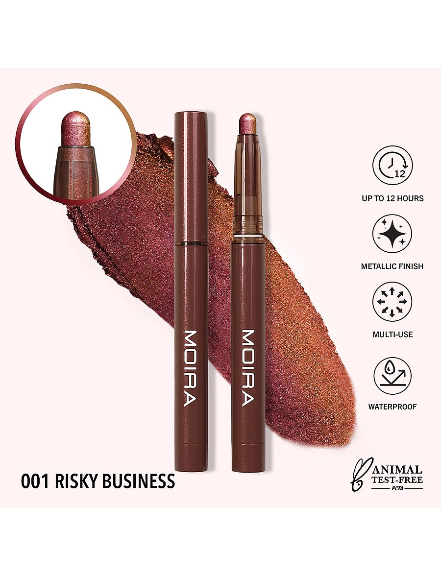 Moira - MOIRA Stellar Glaze Stick Shadow - makeup - 001 risky business - 2