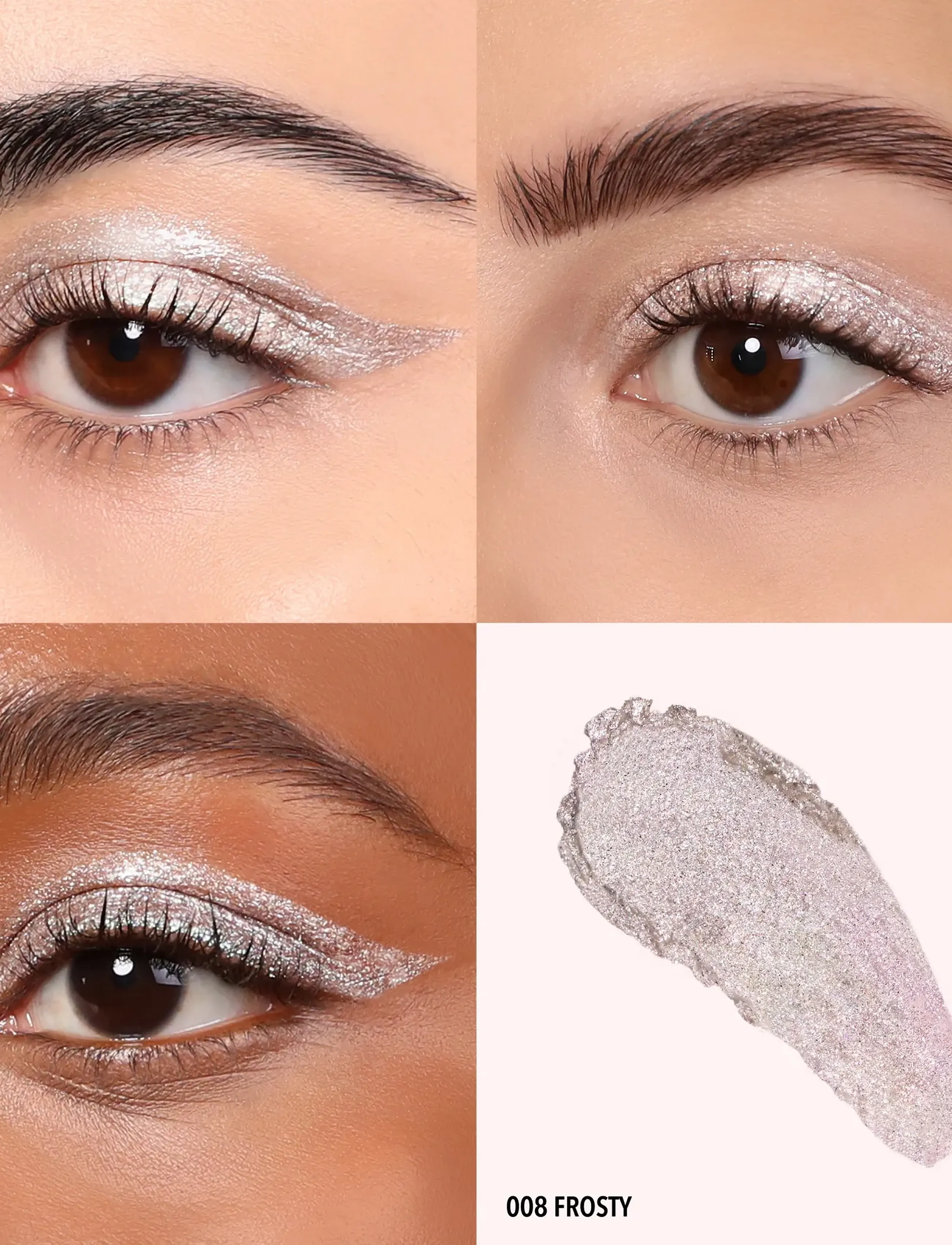 Moira - MOIRA Stellar Glaze Stick Shadow - makeup - 008 frosty - 0