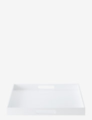 Lux Lacquer Tray w/handle - WHITE