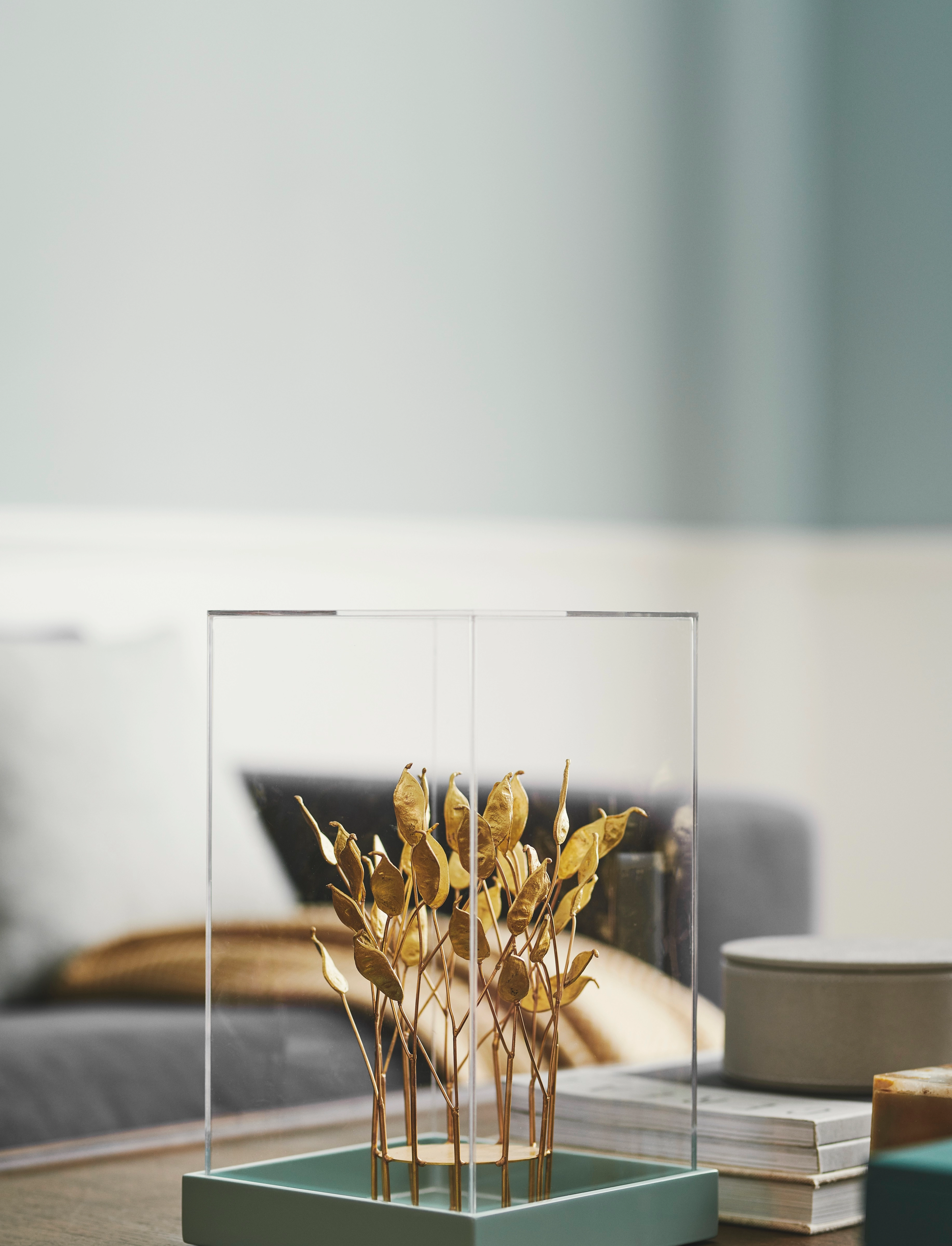 Mojoo Lux Lak Bakke, 19X19X3.5 cm, Decoration, Blau - Decorative Platters, Homeware