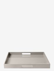Mojoo - Lux Lacquer Tray w/handle - tabletts - fawn - 0