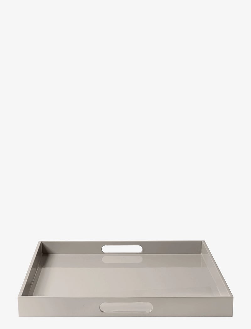 Mojoo - Lux Lacquer Tray w/handle - geschenke unter 100€ - fawn - 0