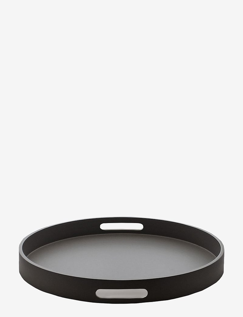 Mojoo - Matt Lacquer Tray w/handle - geschenke unter 100€ - black - 0