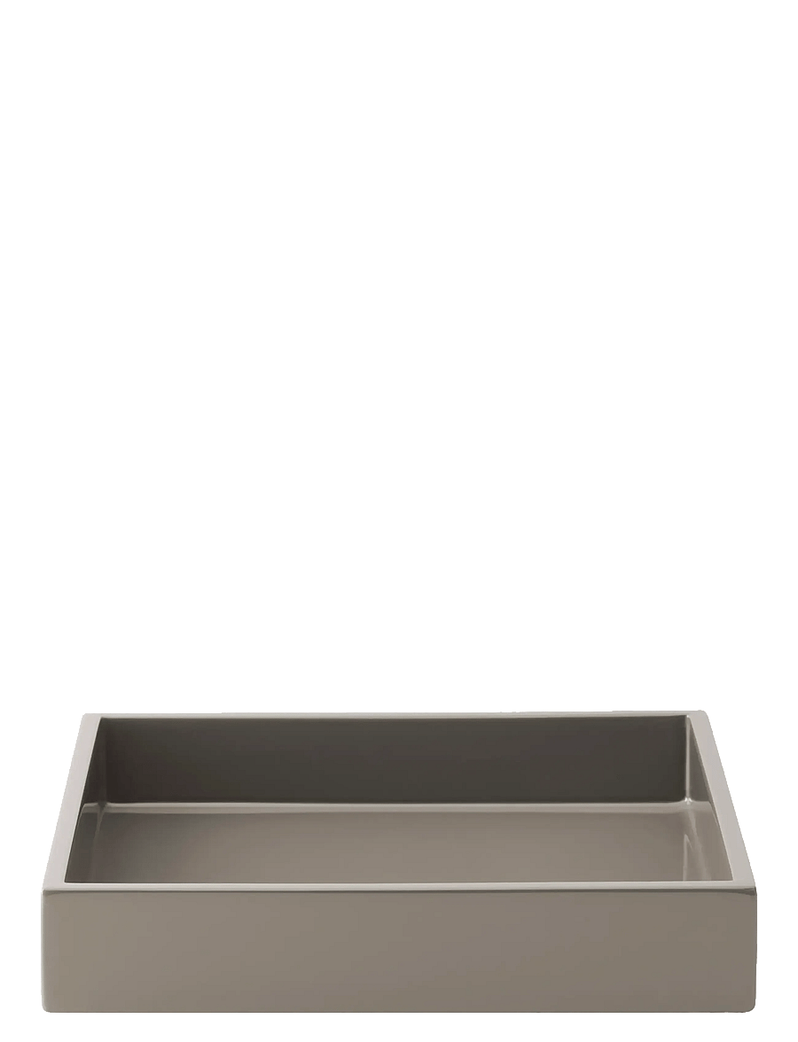 Mojoo - Lux Lacquer Tray - dekoratiivsed vaagnad - dark grey - 0