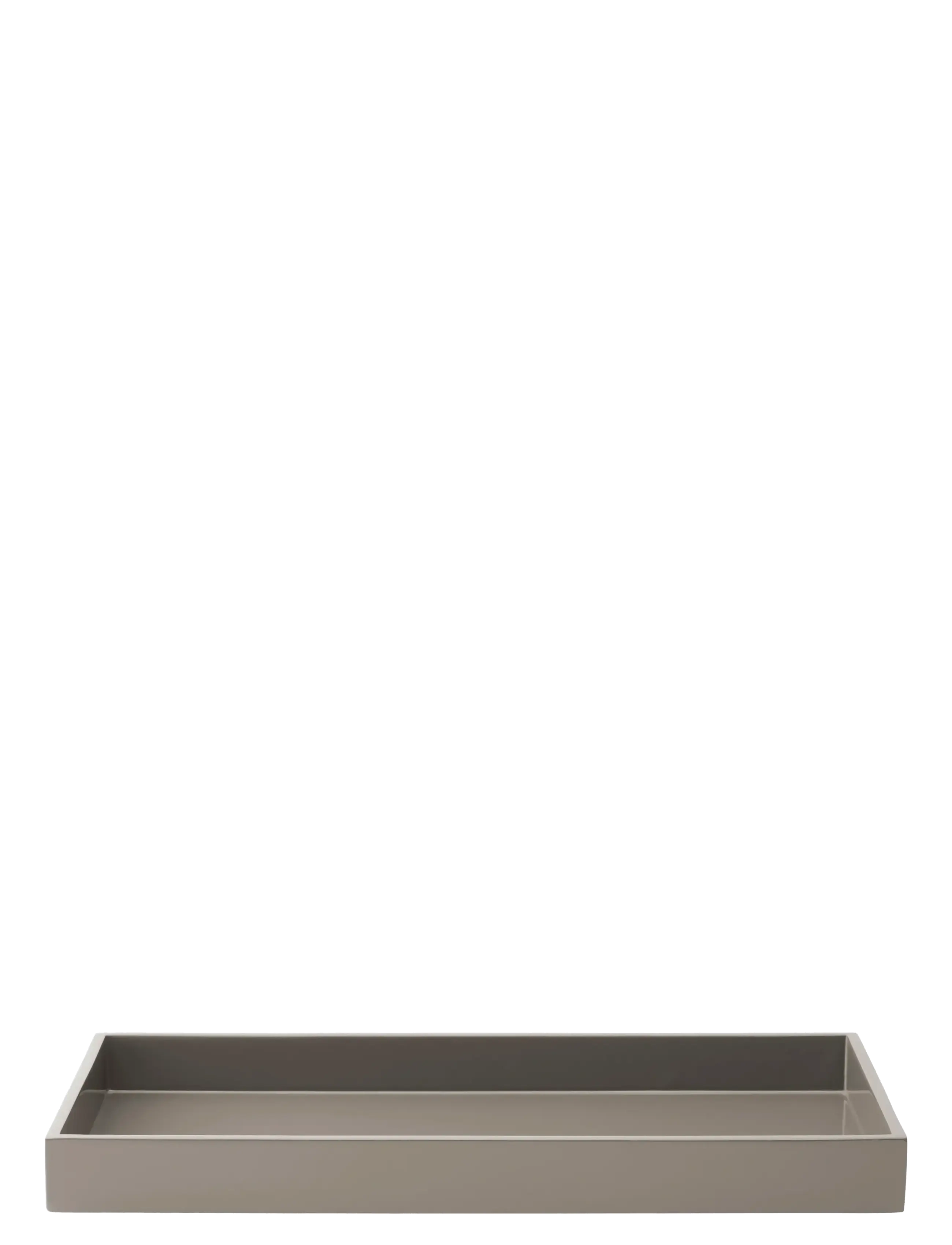 Mojoo Lux Lacquer Tray - Inredning - DARK GREY / grey