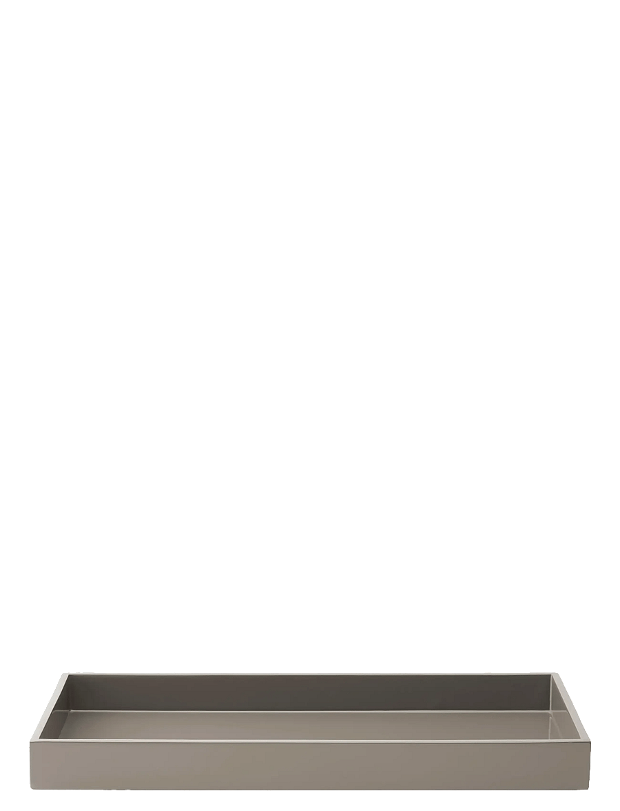 Mojoo - Lux Lacquer Tray - dekoschalen - dark grey - 0
