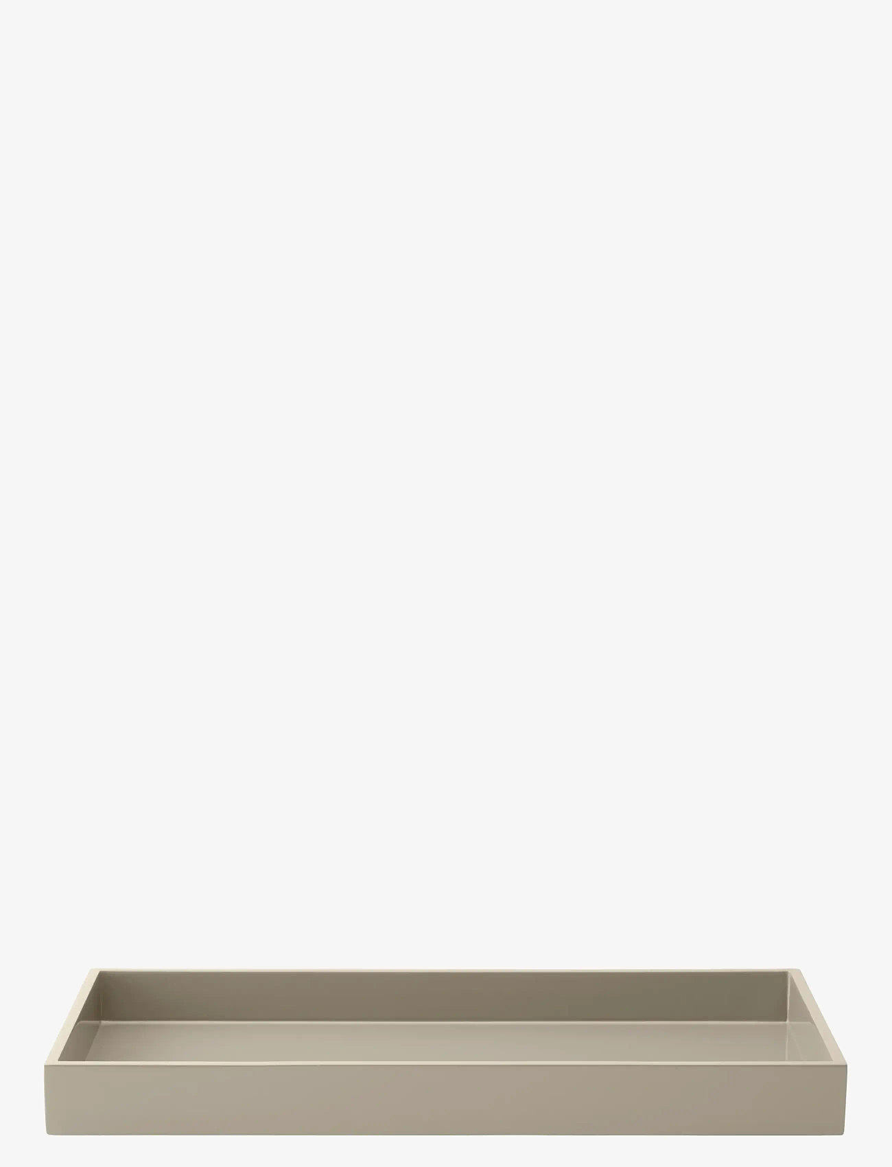 Mojoo - Lux Lacquer Tray - dekorative platter & skåle - cobblegrey - 0