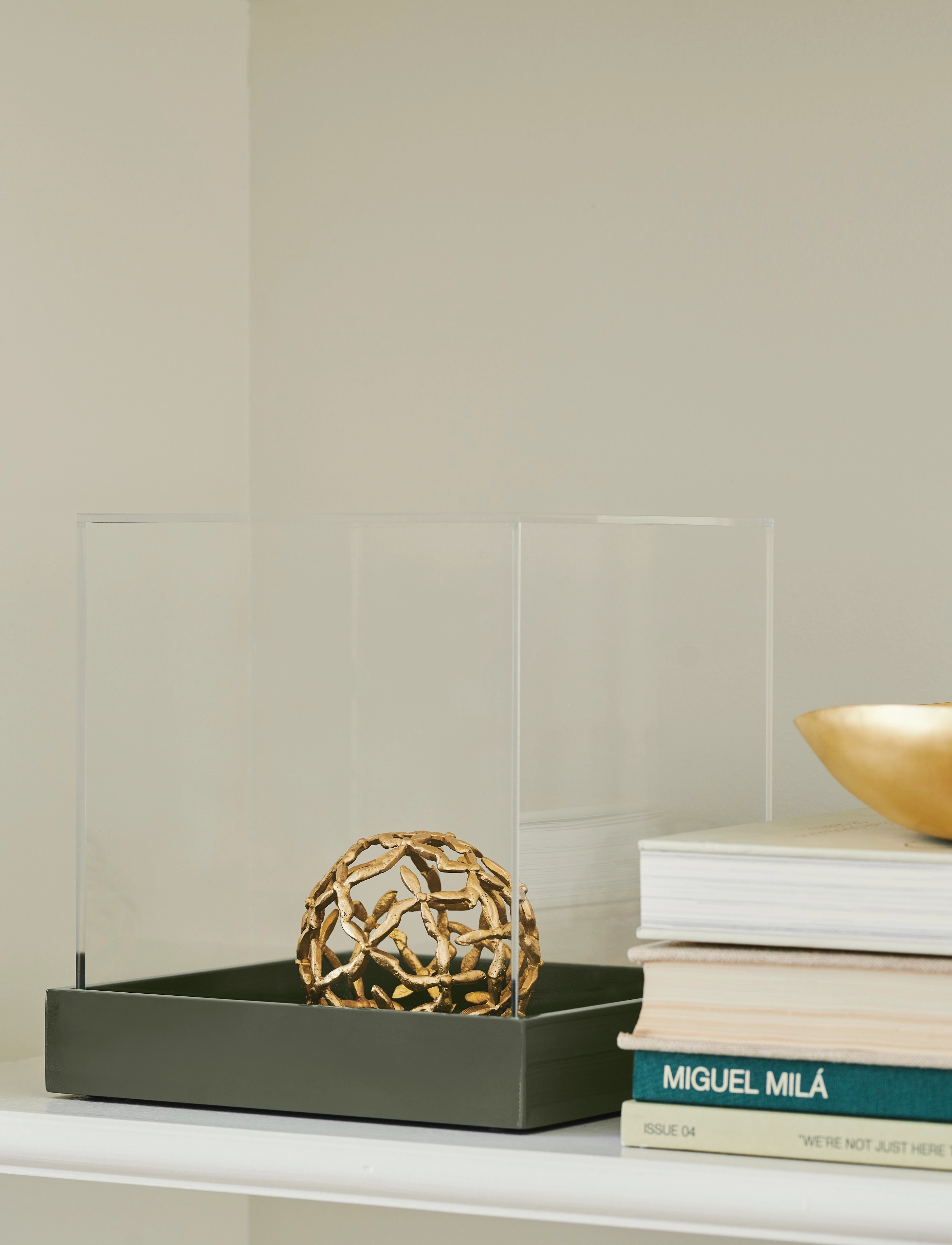 Mojoo - Lux Lacquer Tray - brickor - straw - 2