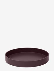 Mojoo - Matt Lacquer Tray - trays - burgundy - 0