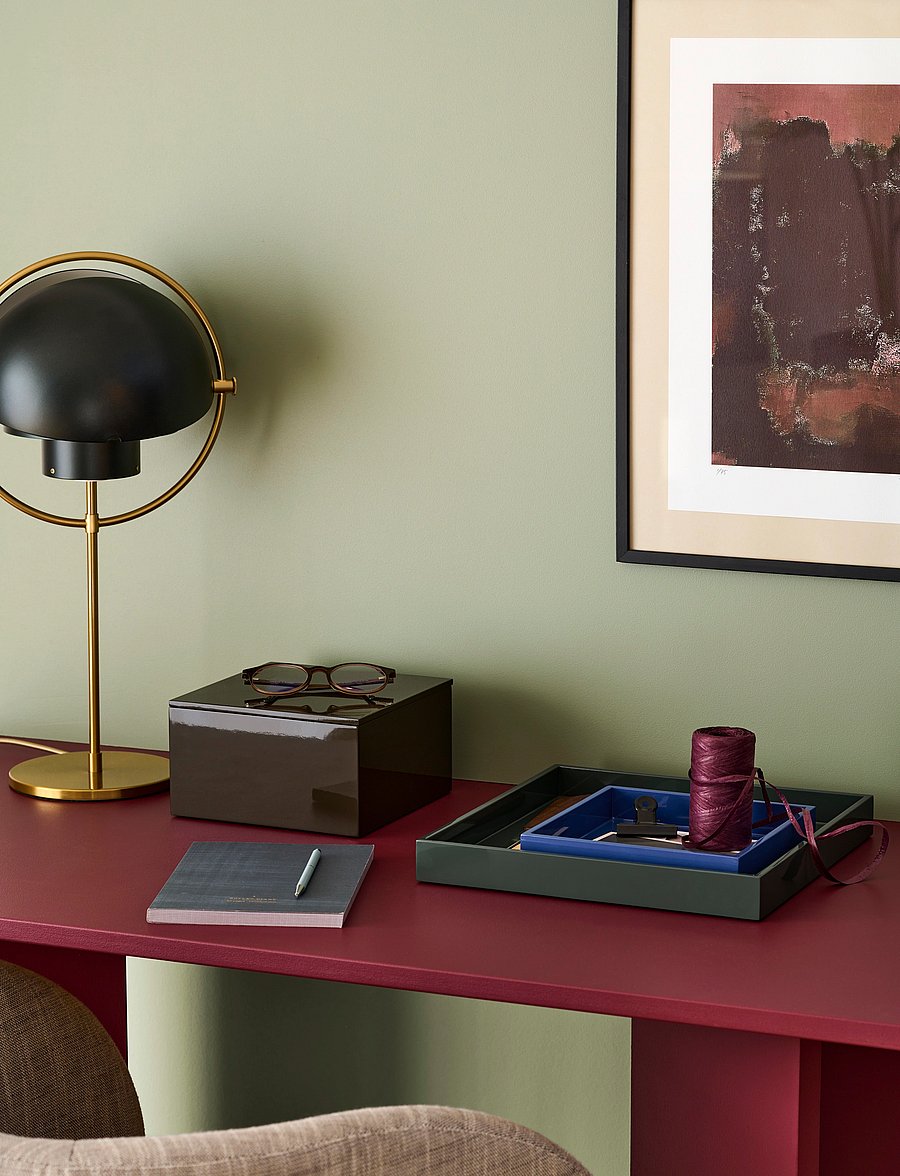 Mojoo - Lux Lacquer Tray - dekoratiivsed vaagnad - ultramarin - 0