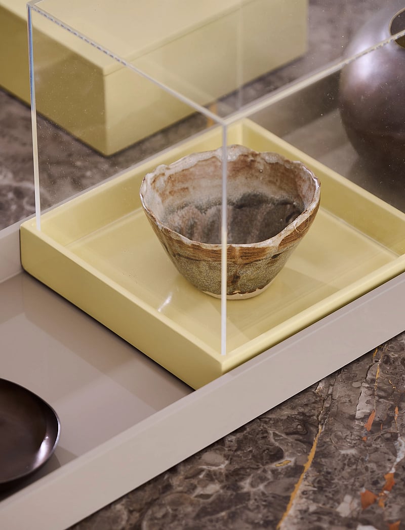 Mojoo - Lux Lacquer Tray - dekoschalen - pale aqua - 0