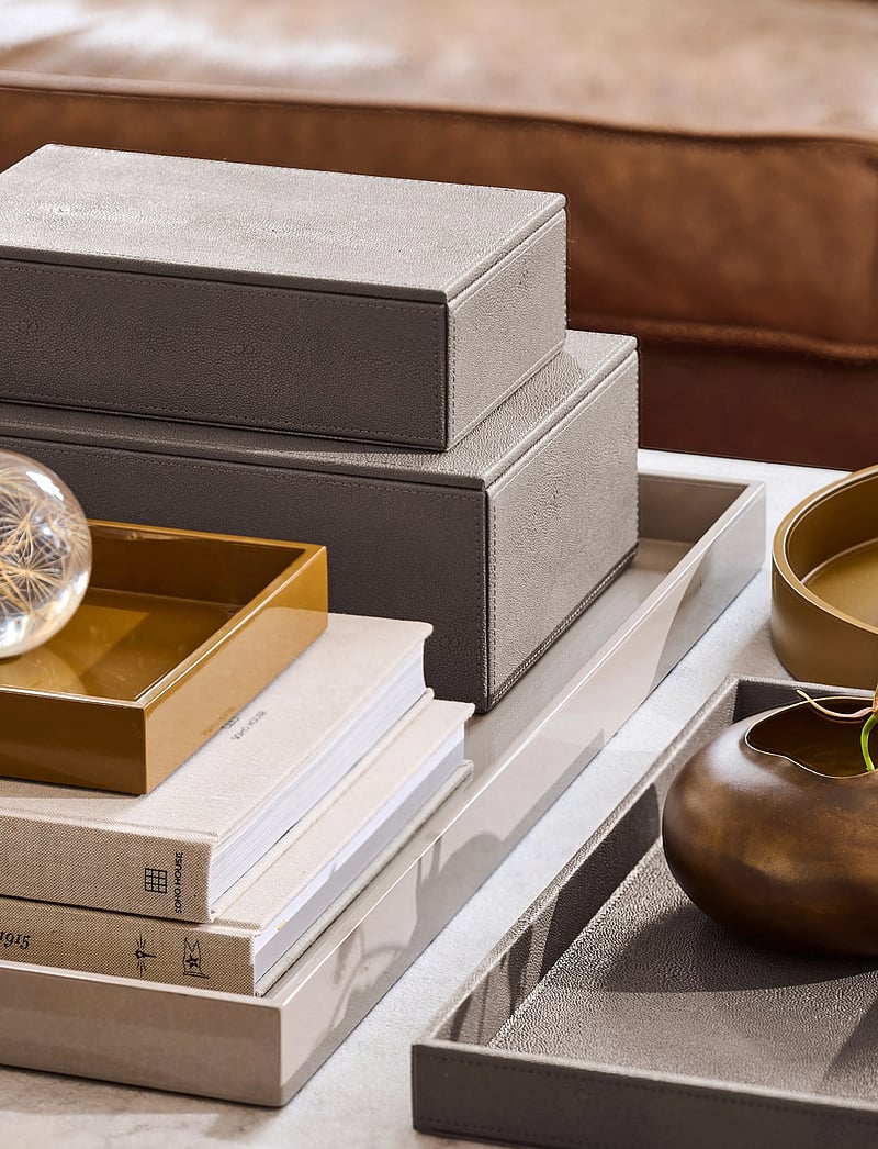 Mojoo - Lux Lacquer Tray - dekoschalen - pale aqua - 2