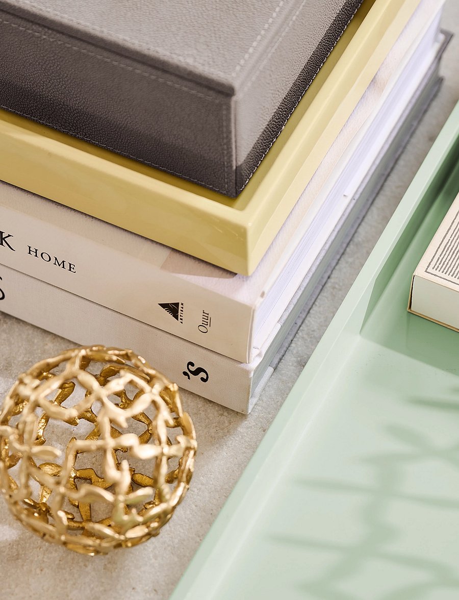 Mojoo - Lux Lacquer Tray - pale aqua - 2