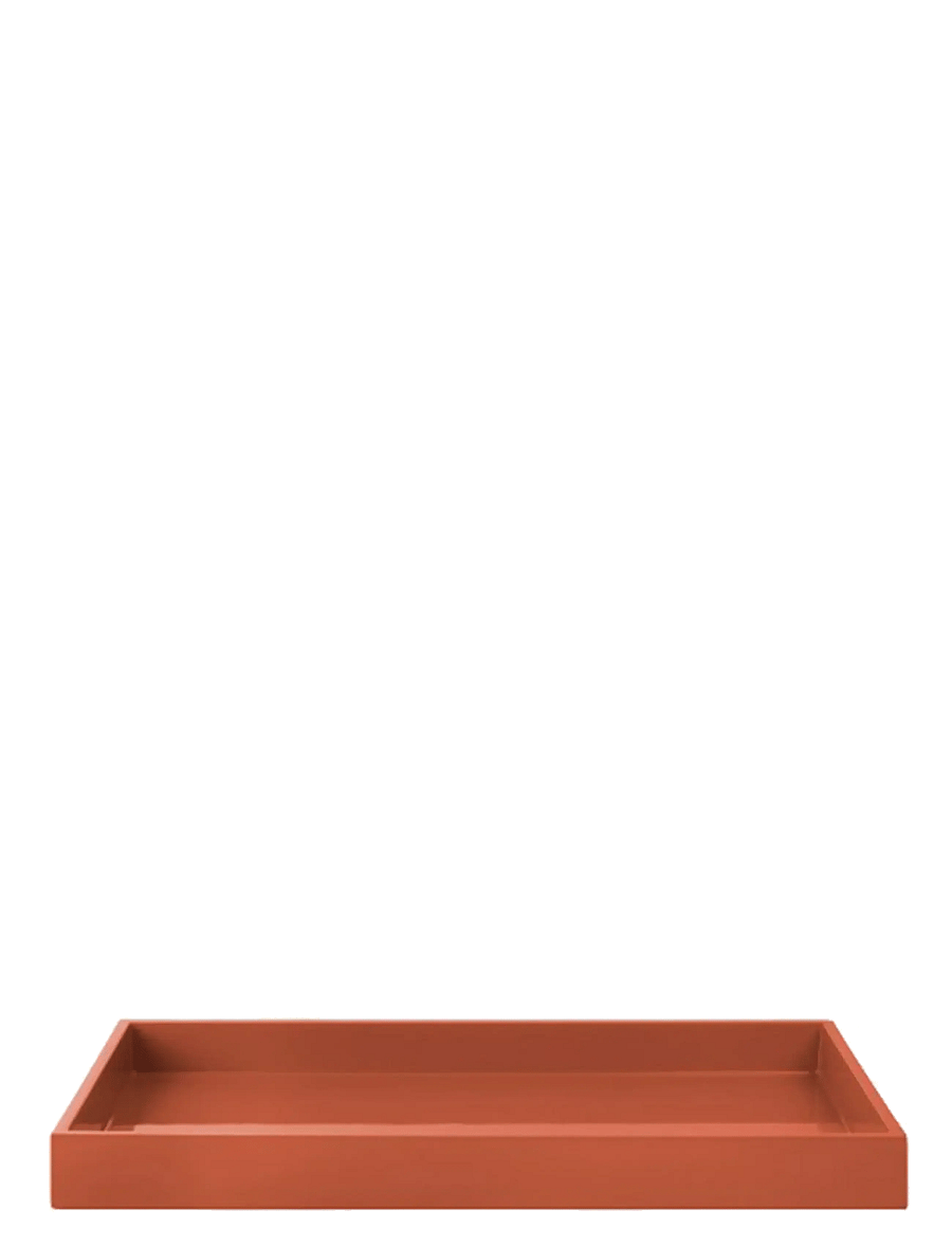 Mojoo - Lux Lacquer Tray - dekoschalen - spicy orange - 1