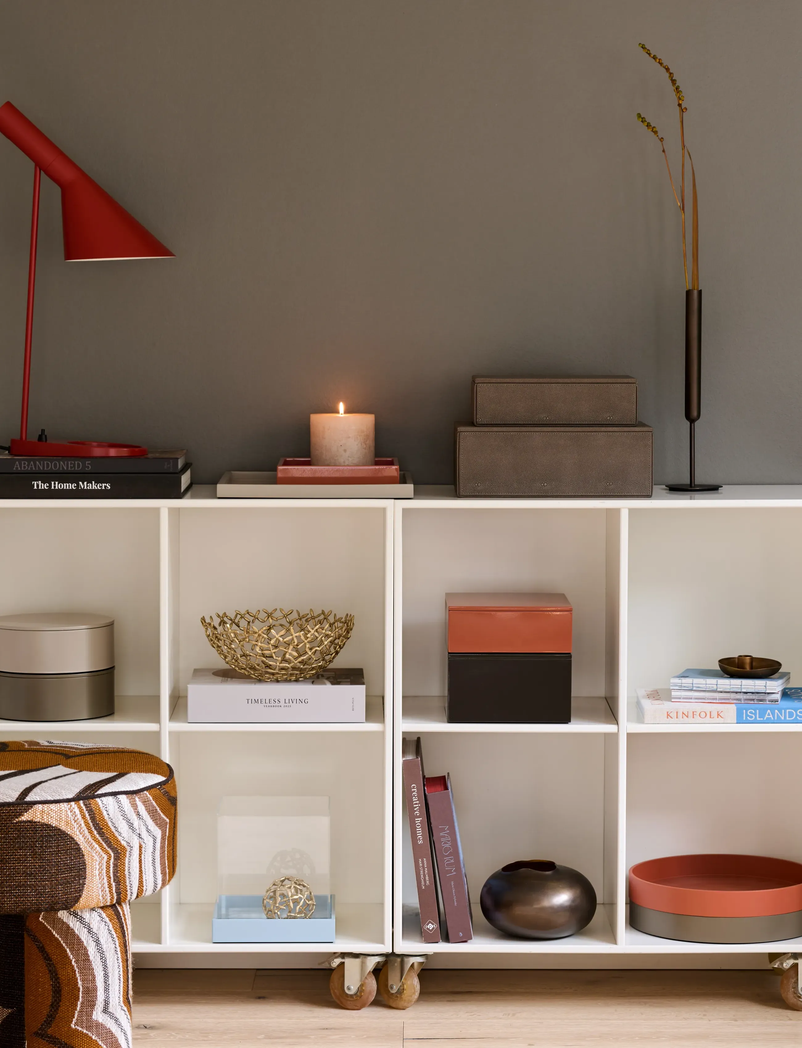 Mojoo Lux Lacquer Box, 19X19X7, Storage, Orange - Wooden Boxes, Homeware
