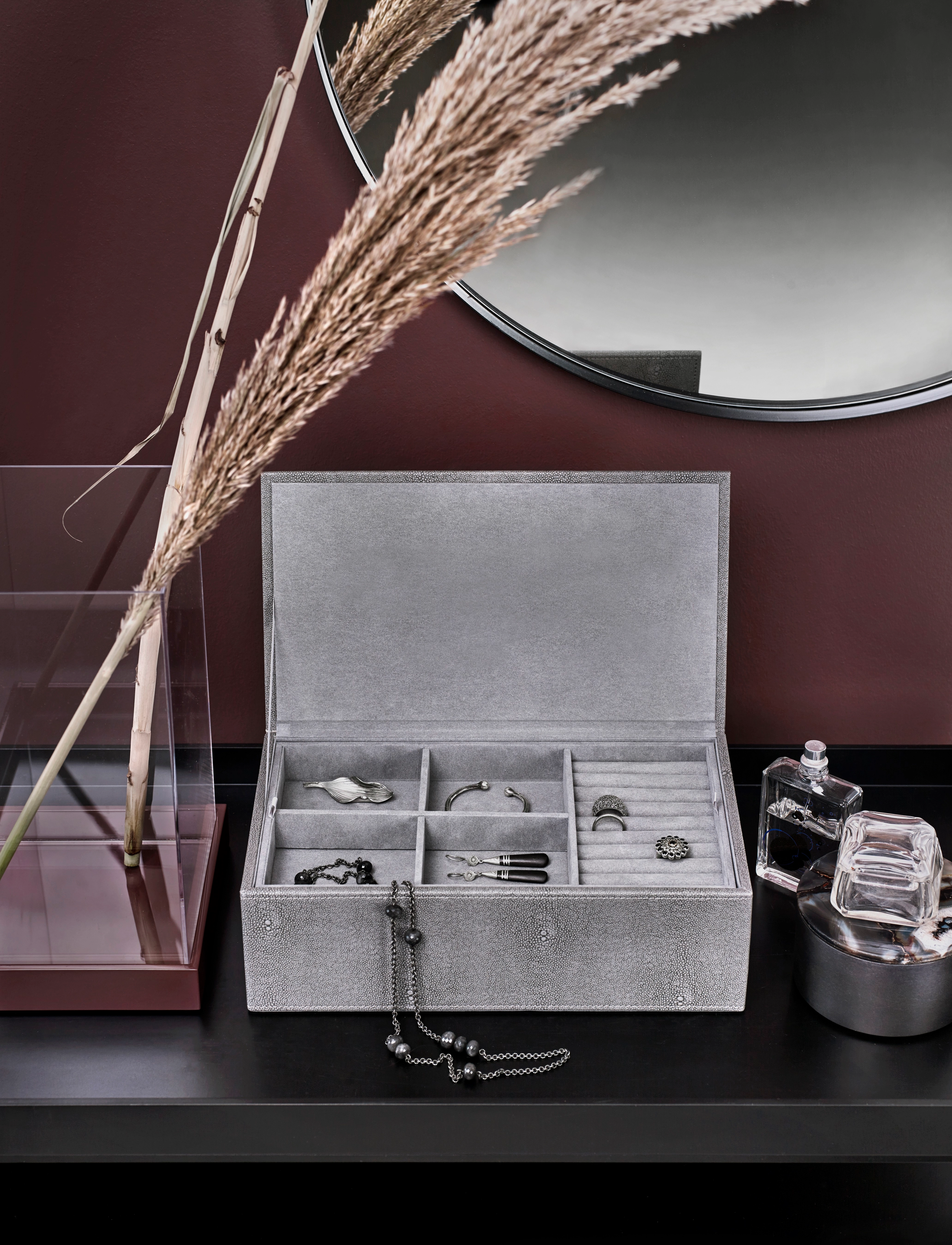 Mojoo Sting Smykkeskrin, 24X15X10.5 cm, Jewellery, Schwarz - Jewellery Boxes, Frauen