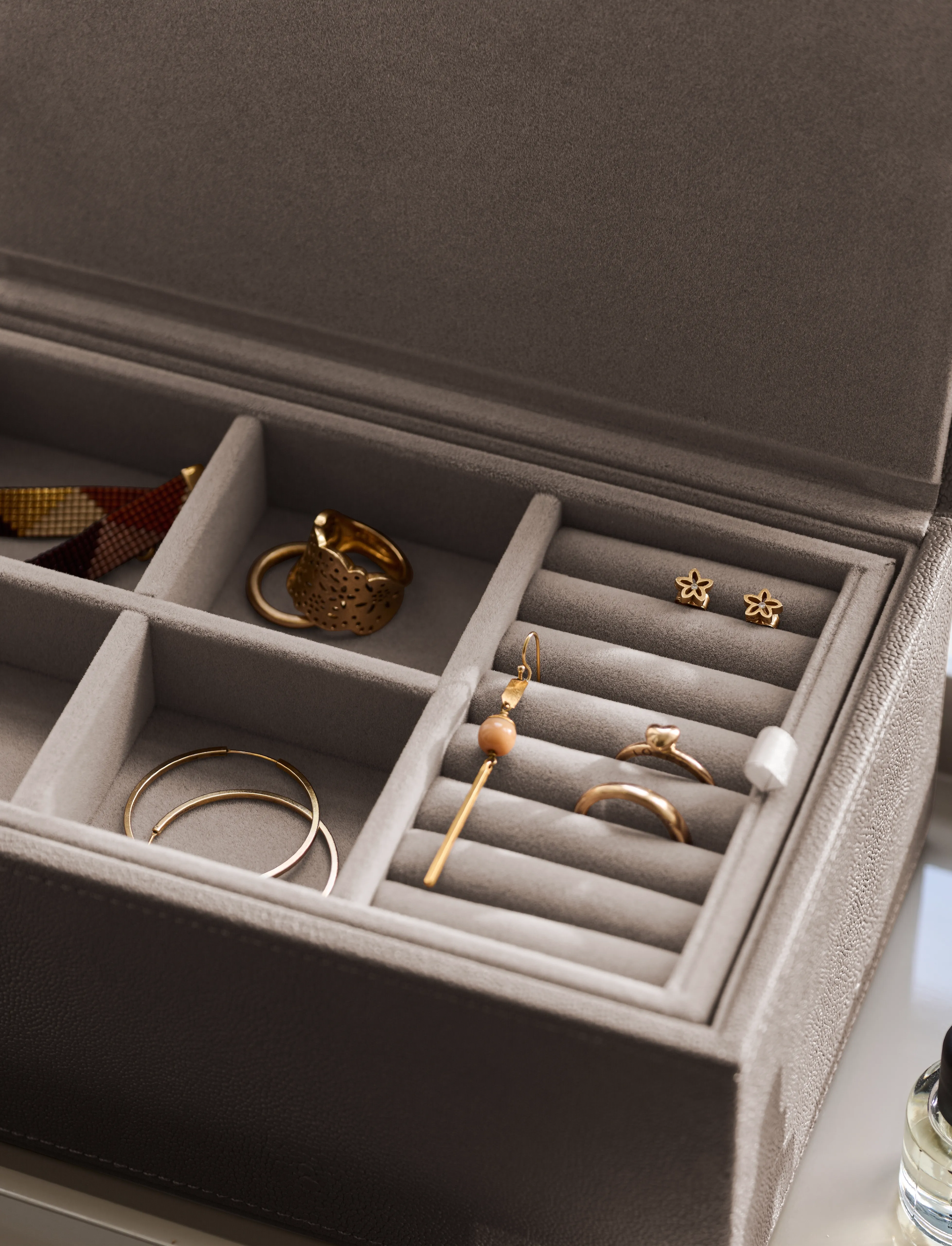 Mojoo Sting Smykkeskrin, 24X15X10.5 cm, Jewellery, Beige - Jewellery Boxes, Frauen