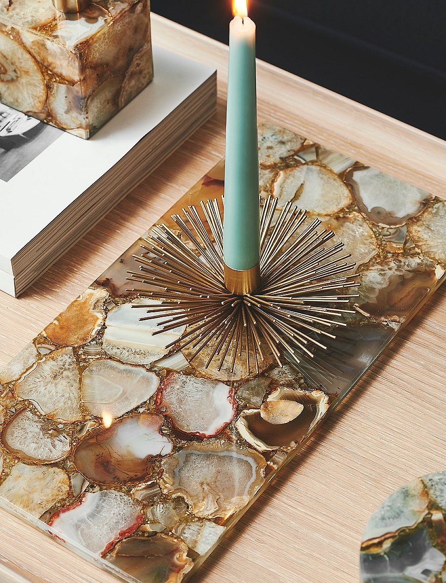 Mojoo - Agat Candleholder - küünlajalad - golden - 3